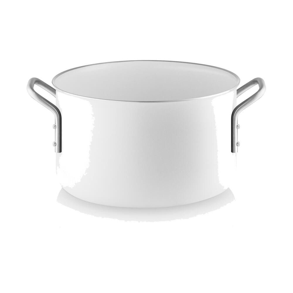 Eva Solo Kochtopf White Line 20 cm 3.8 L, Aluminium, Edelstahl