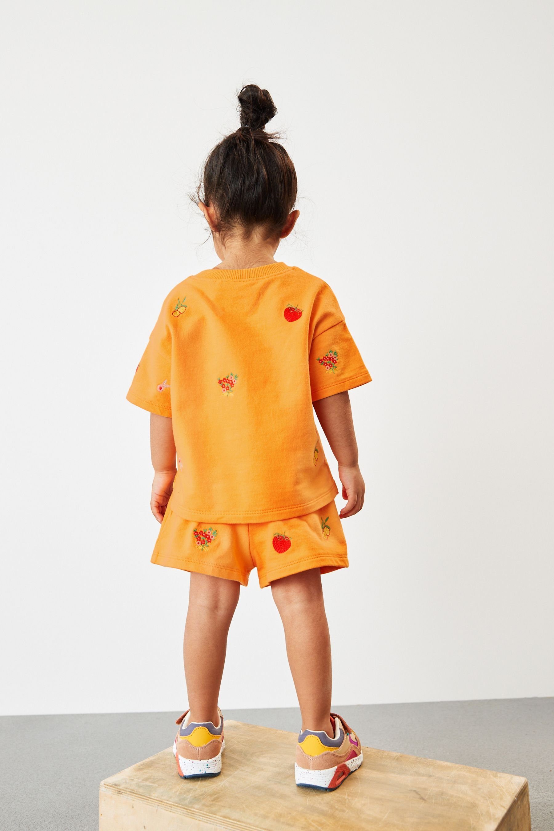 Shorts & T-Shirt und T-Shirt Shorts Set aus (2-tlg) Orange Next