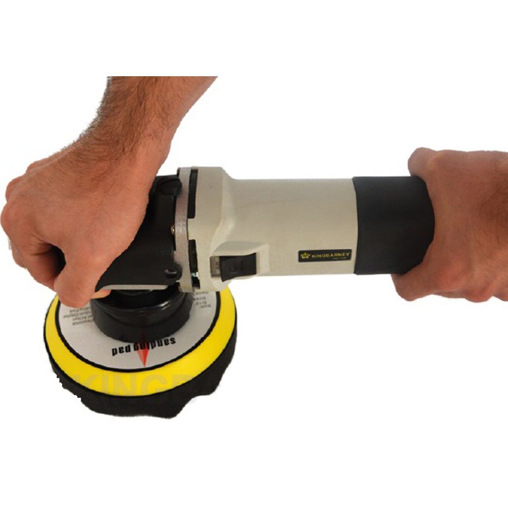 Duke-Handel Eccentric Polisher, Car Polisher, Sander, 710 W, 8 mm Stroke (Set of 4), 2500 min. RPM, 6800 max. RPM, (Set of 26 pieces, including extensive polishing and sanding accessories), without battery and charger, polisher for right- and left-handed users