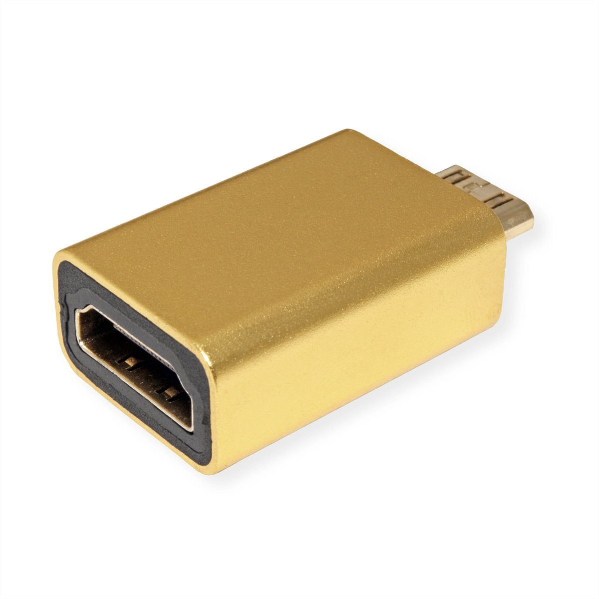 GOLD HDMI-Adapter, HDMI BU - HDMI Mini ST Audio- & Video-Adapter