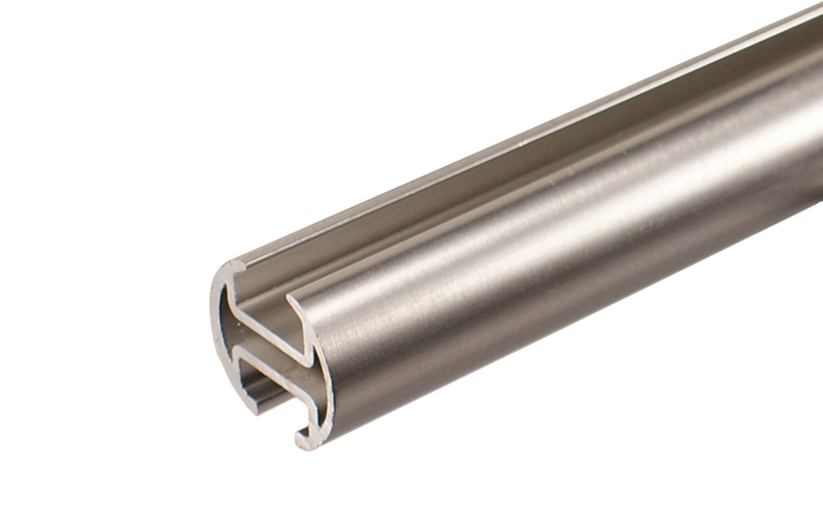 iso-design Gardinenstange Innenlauf 2-läufig Wandmontage 20 mm Farbe Edelst günstig online kaufen