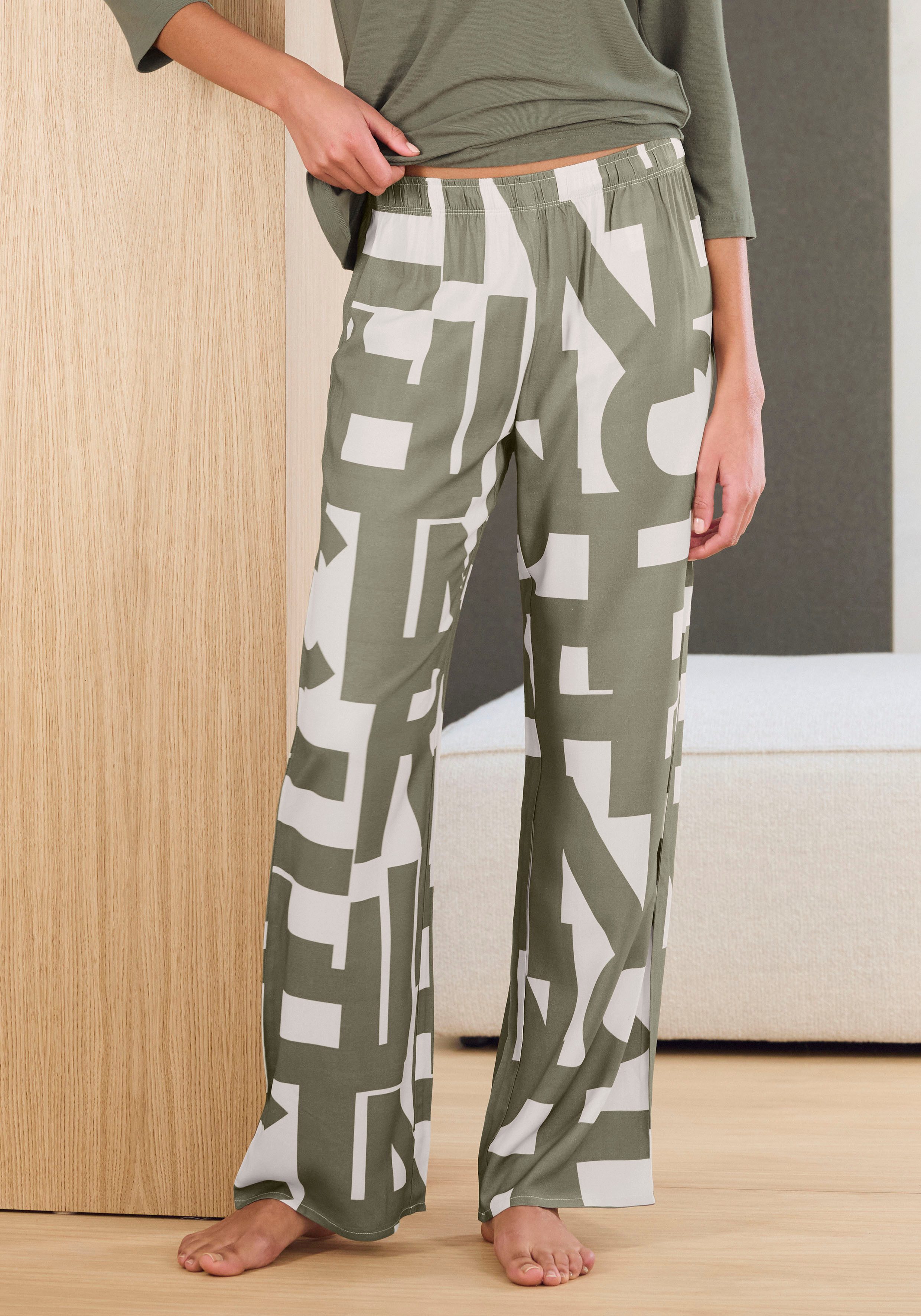 French Connection Pyjamahose Gewebte Hemdenqualität aus Viskose günstig online kaufen