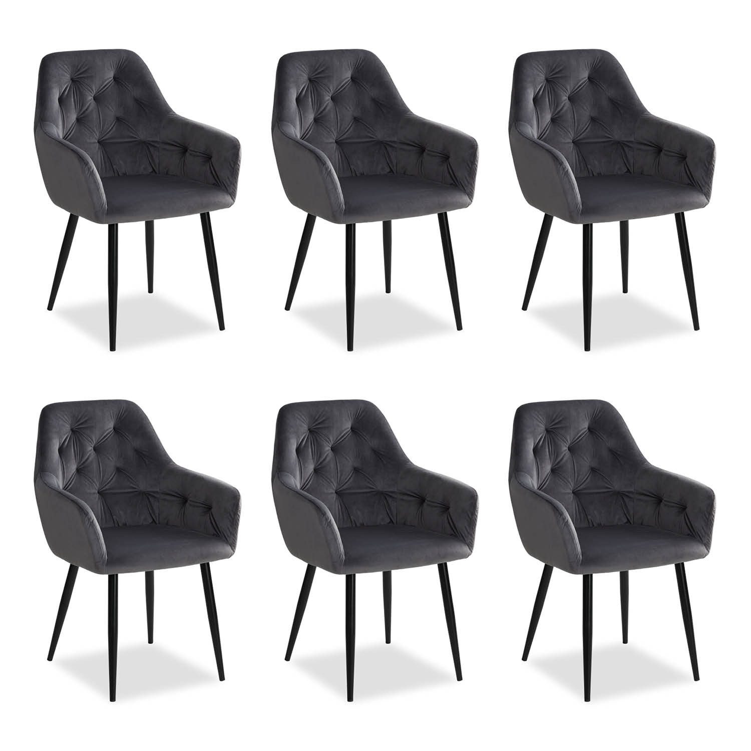 Homestyle4u Polsterstuhl mit Armlehne Sessel Esszimmerstuhl günstig online kaufen