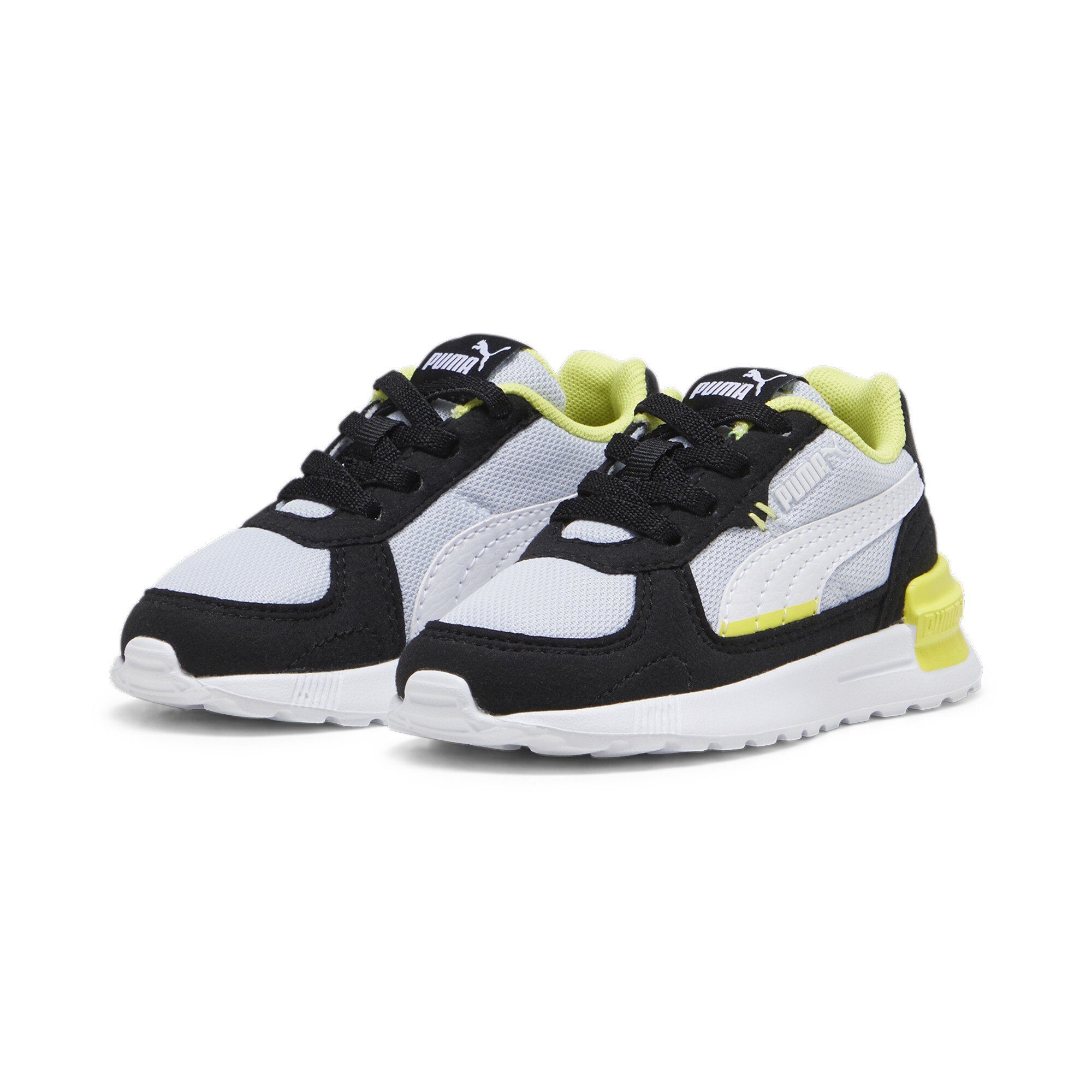 Lime Silver PUMA Black Kinder Graviton White Gray AC Mist Sneaker Sheen Sneakers