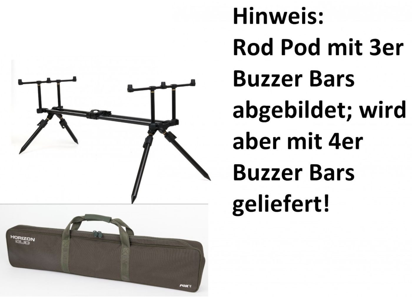 Rutenständer Fox Horizon Pod Dual 4er Rod Pod