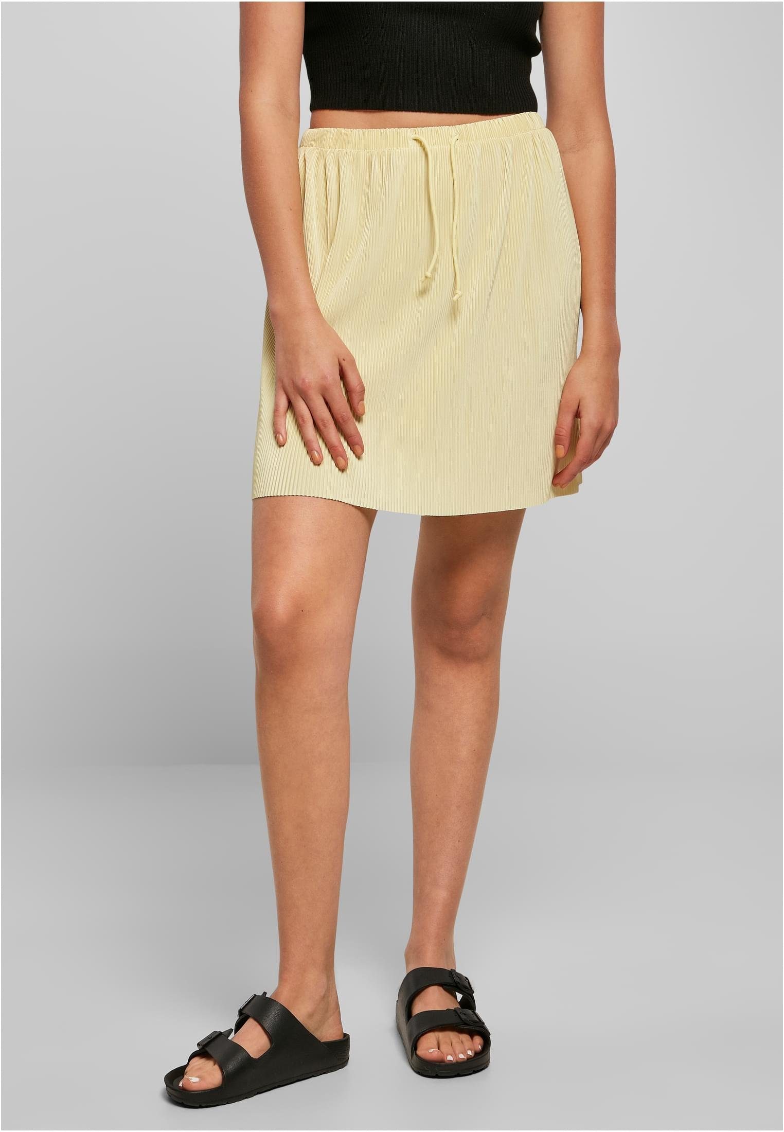Verarbeitung Skirt Plisse URBAN Damen Jerseyrock Ladies Mini (1-tlg), Qualitativ hohe CLASSICS