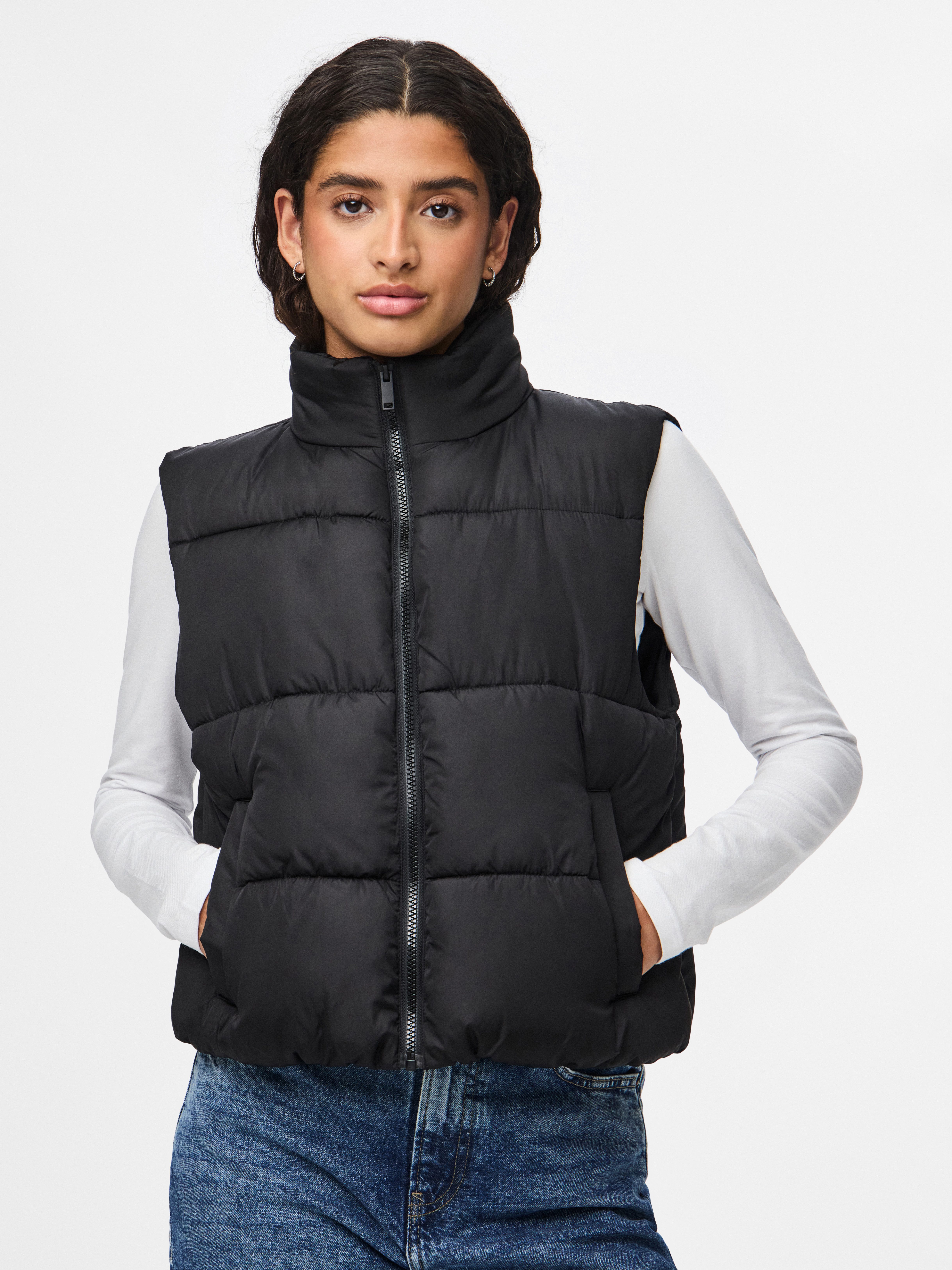 pieces Steppweste PCBEE NEW SHORT PUFFER VEST NOOS BC Kunstfaser