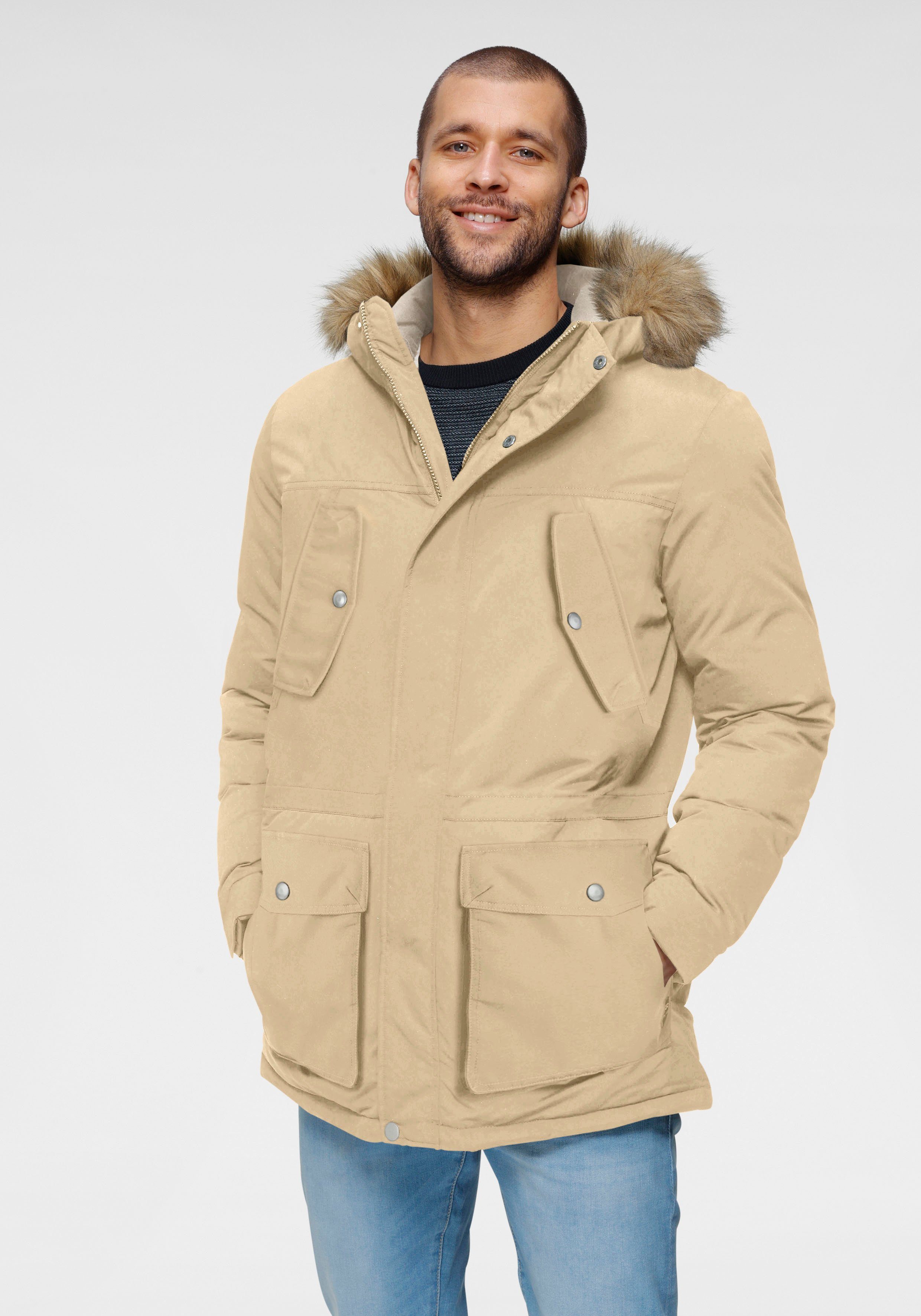 & Jack Jones Beige Parka