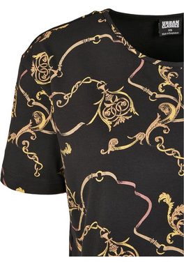 URBAN CLASSICS Kurzarmshirt Urban Classics Damen Ladies AOP Luxury Print Short Oversized Tee (1-tlg)