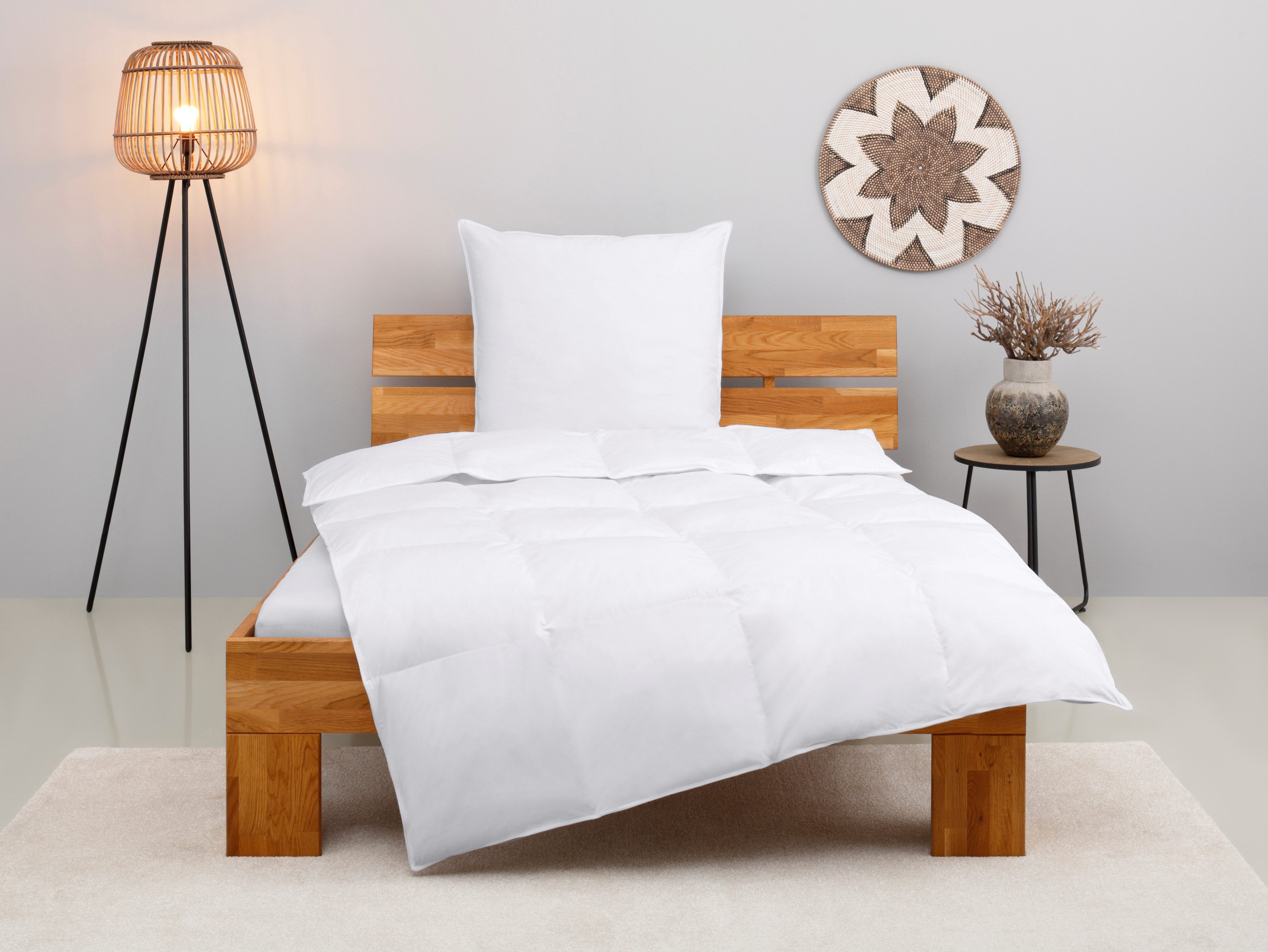 Home affaire Kunstfaserbettdecke + Kopfkissen Taylore Set: 1 Bettdecke 135x günstig online kaufen