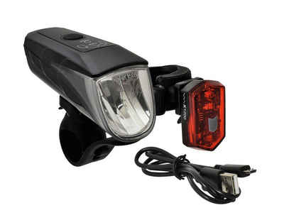 Büchel Fahrradbeleuchtung »Büchel LED-Batterie-Beleuchtungs-Set BLC 710 schwarz StVZO«