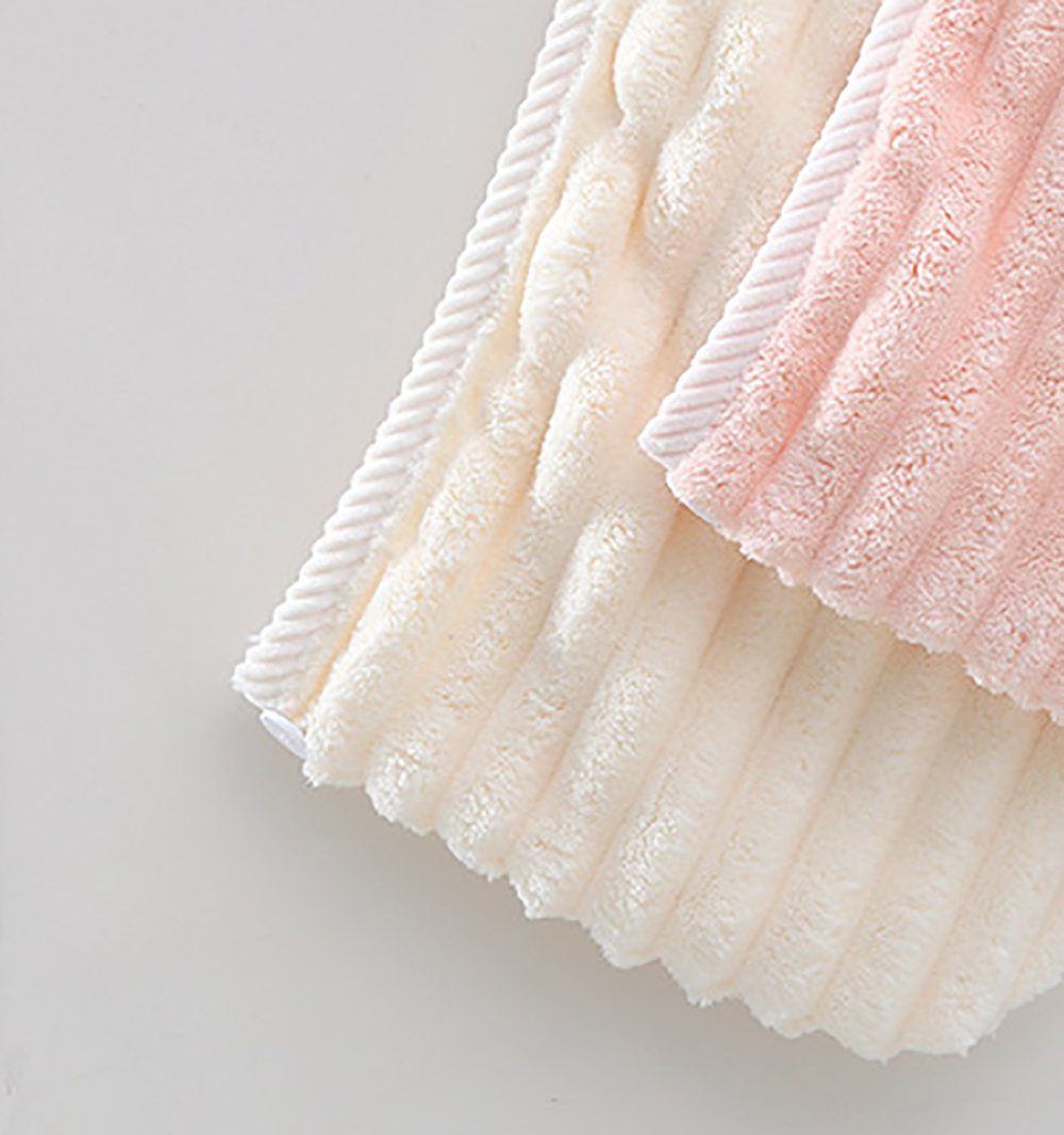 L.Ru UG Turban-Handtuch (1-St), Die Wasser, trockenes absorbiert verdickte für Duschhaube Haar Mikrofaser-Trocknungskappe