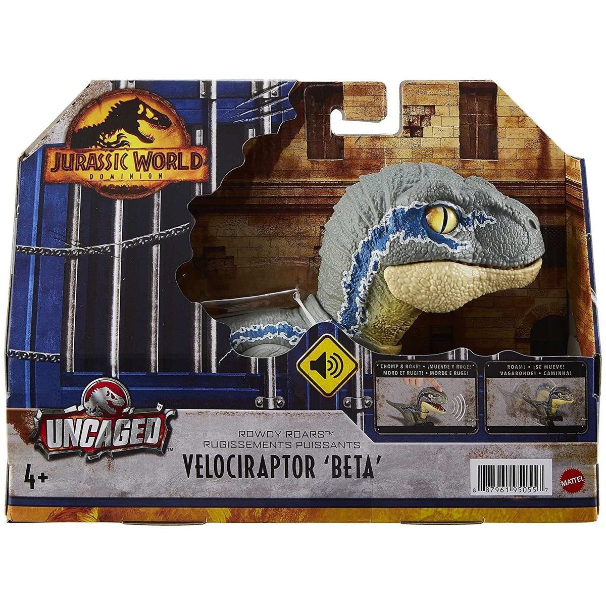 Spielfigur Mattel GWY55 - Jurassic World - Uncaged - Velociraptor Beta', interakt