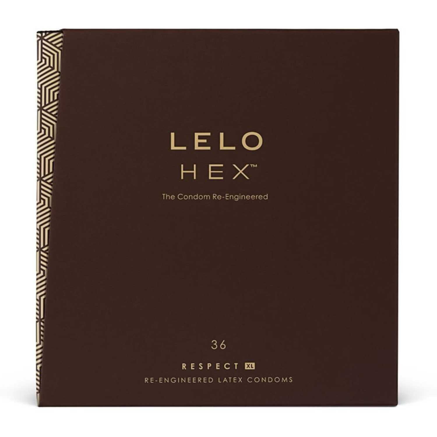 Lelo XXL-Kondome Lelo HEX XL Kondome 36-er Pack, 36 St., Wabenstruktur
