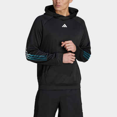 adidas Performance Kapuzensweatjacke TRAIN ICONS 3STREIFEN TRAINING HOODIE (1-tlg)