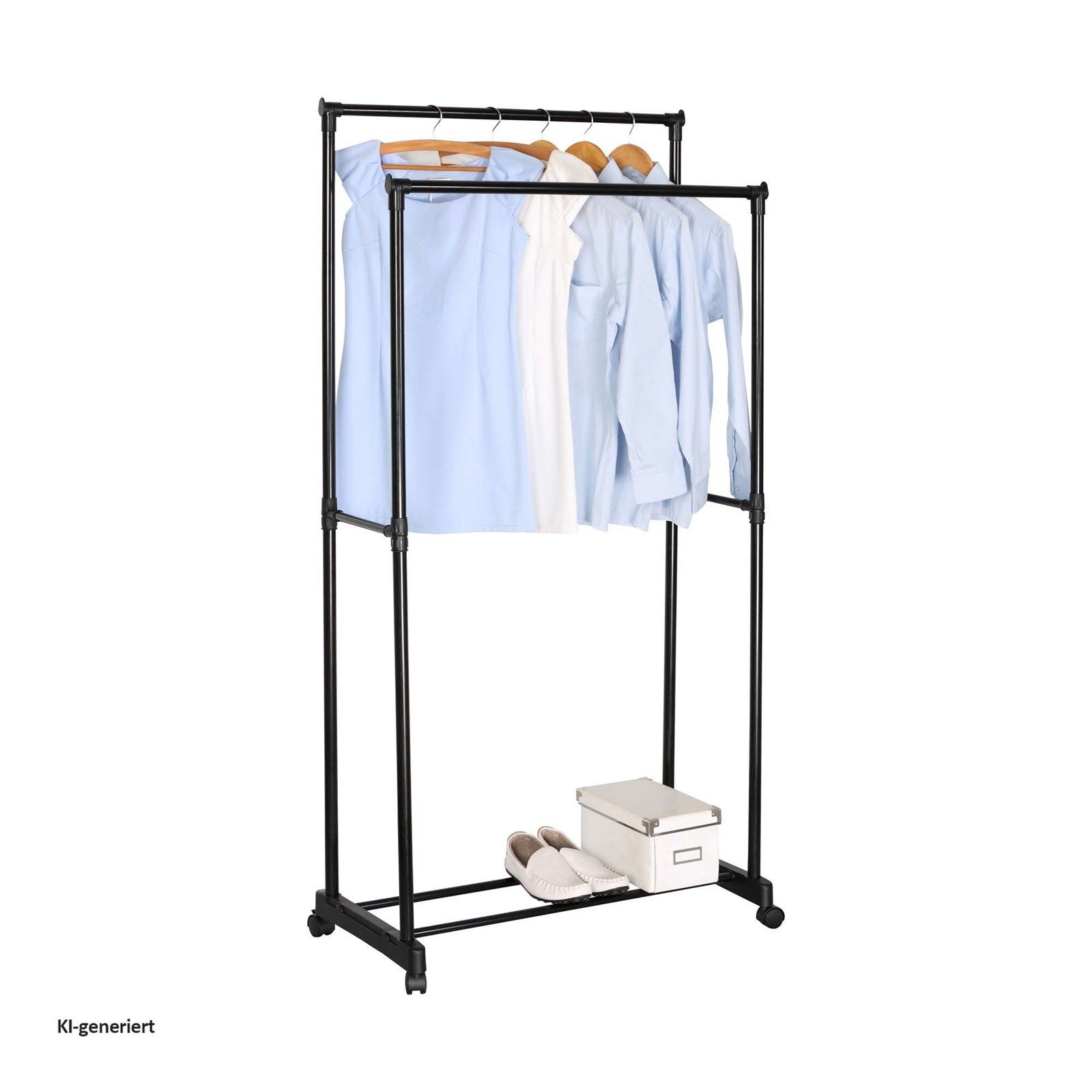 HTI-Line Kleiderständer Kleiderständer Lena 2, (Stück, 1 St., 1 Kleiderständer, ohne Dekoration), Kleiderstange Schuhablage