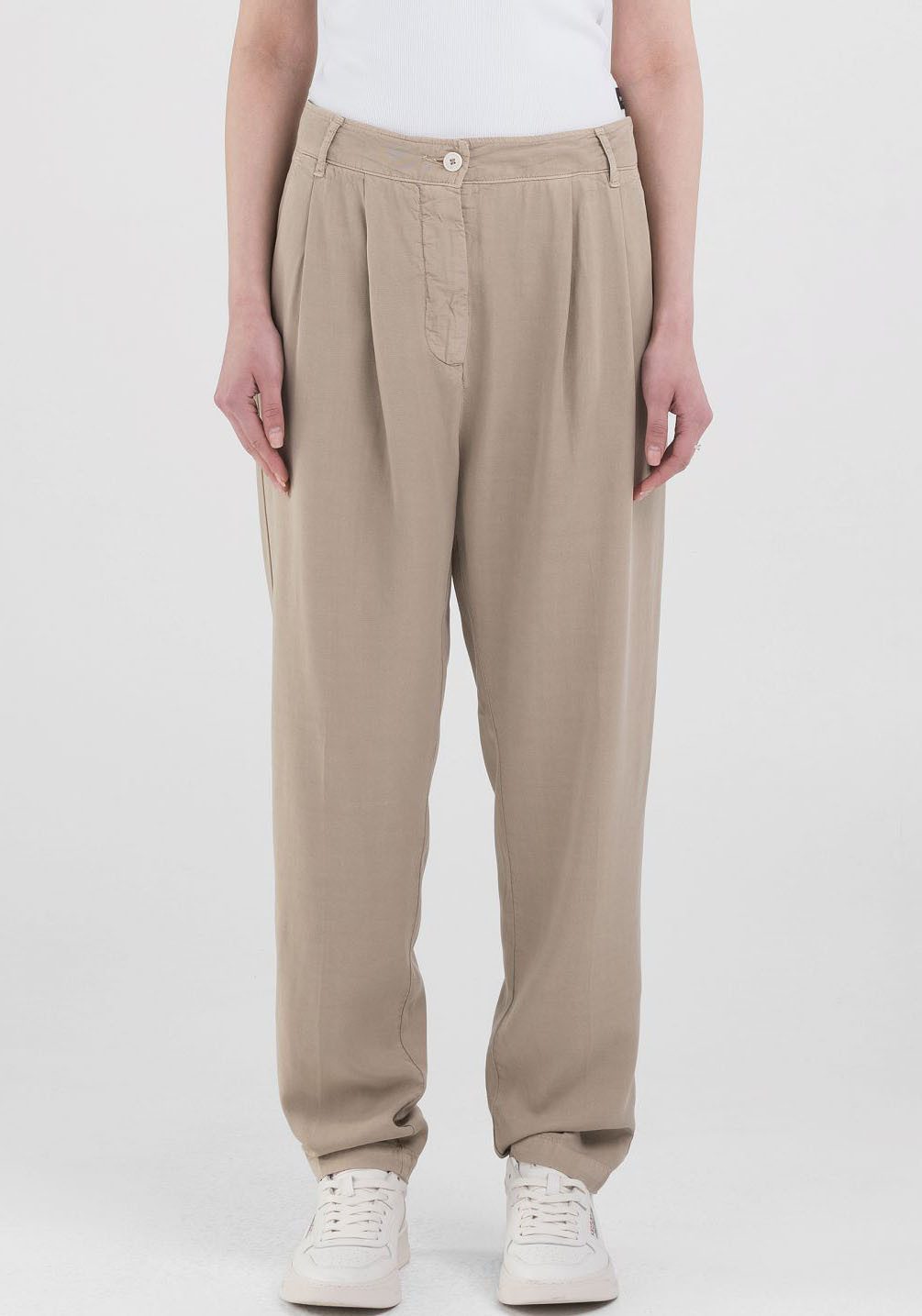Replay Bundfaltenhose in softer Qualität günstig online kaufen