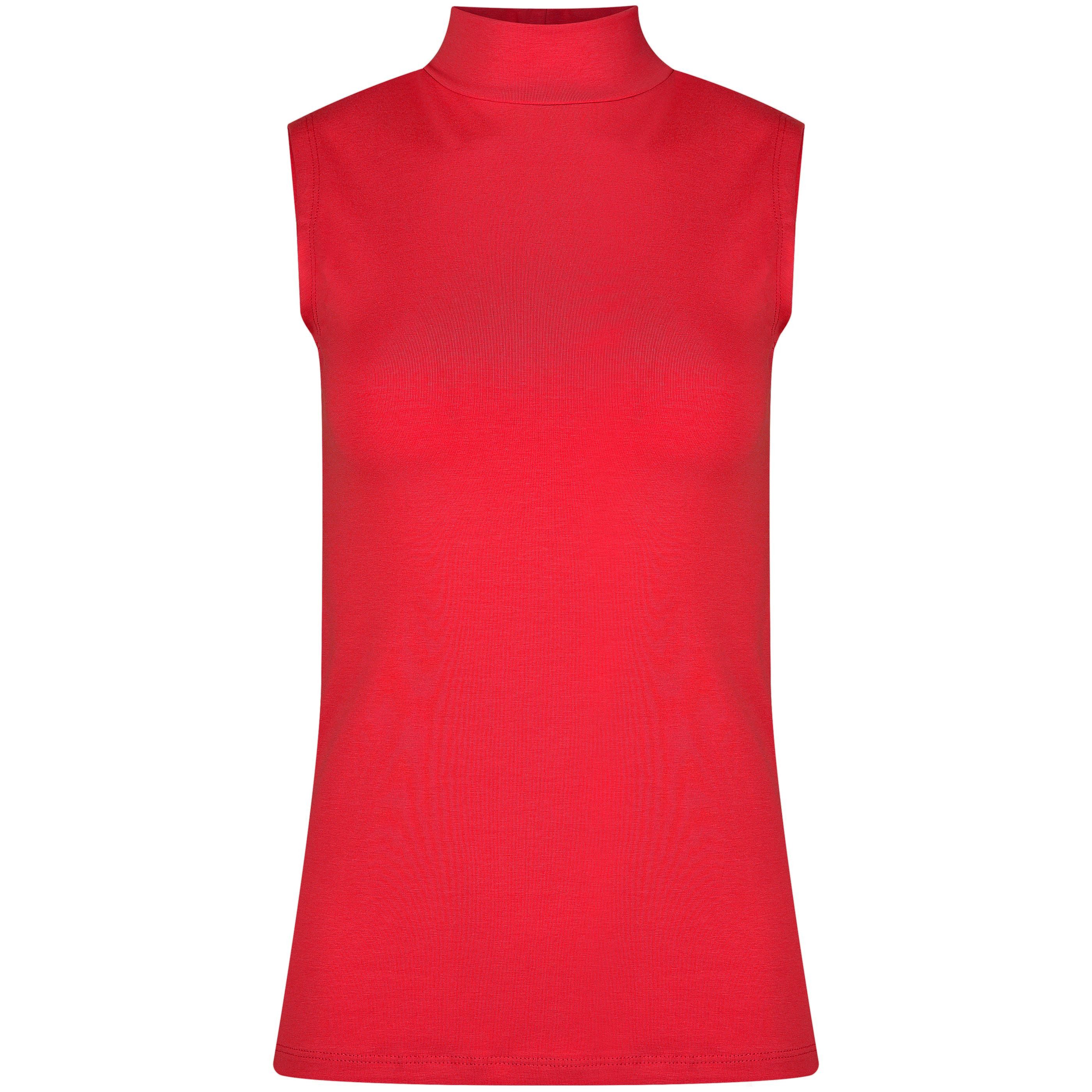 Evoni T-Shirt Basic Shirt ärmellos Halbkragen günstig online kaufen