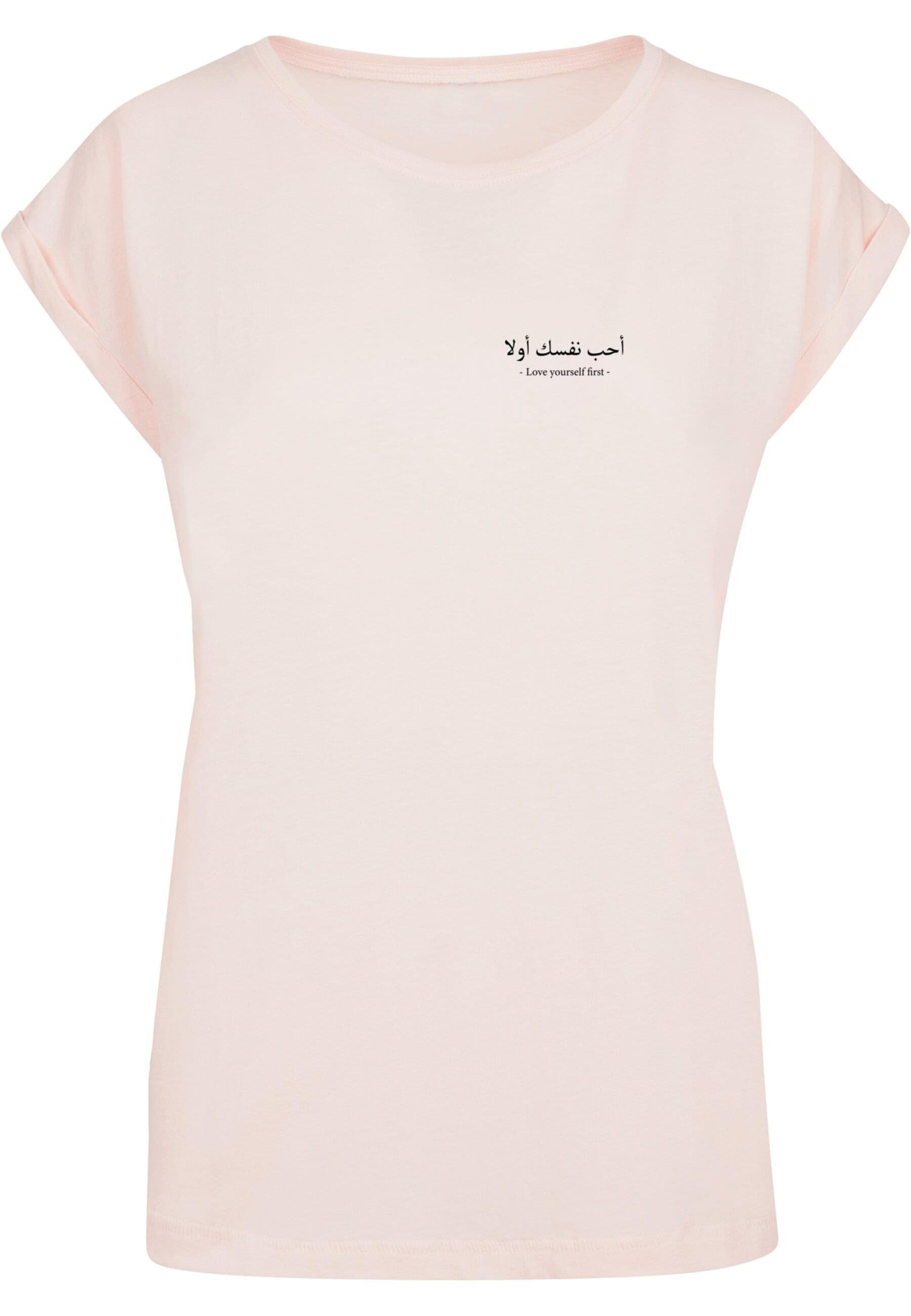 Merchcode T-Shirt Damen Ladies Love Yourself First Extended Shoulder Tee (1- tlg) | T-Shirts