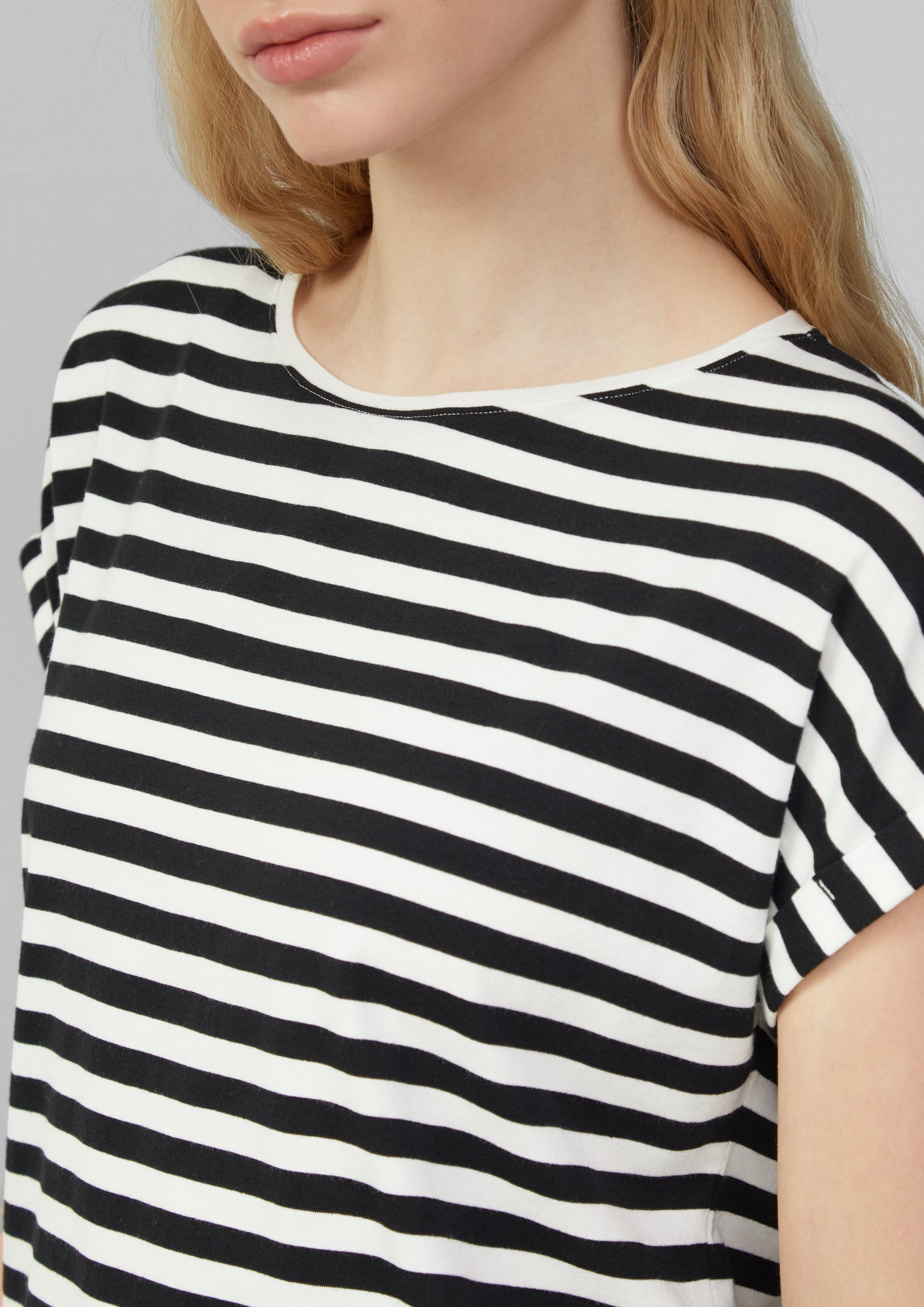 QS Kurzarmshirt Locker geschnittenes T-Shirt aus günstig online kaufen