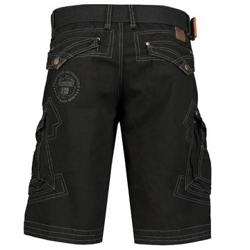 Geographical Norway Cargoshorts Herren kurze Hose BRPEANUT Basic (1-tlg) mit Gürtel