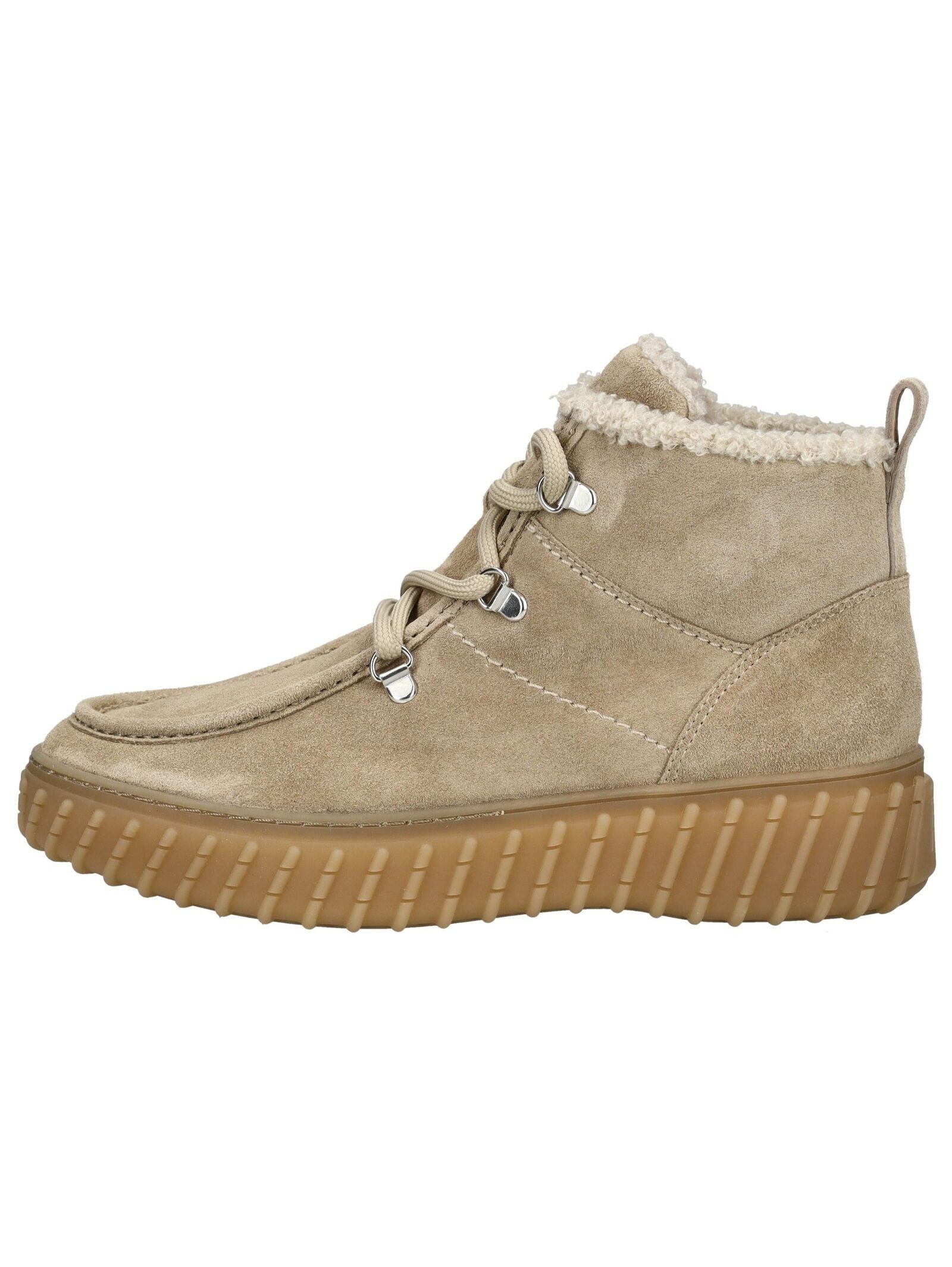 Paul Green Paul Green Stiefelette Veloursleder Schnürstiefelette