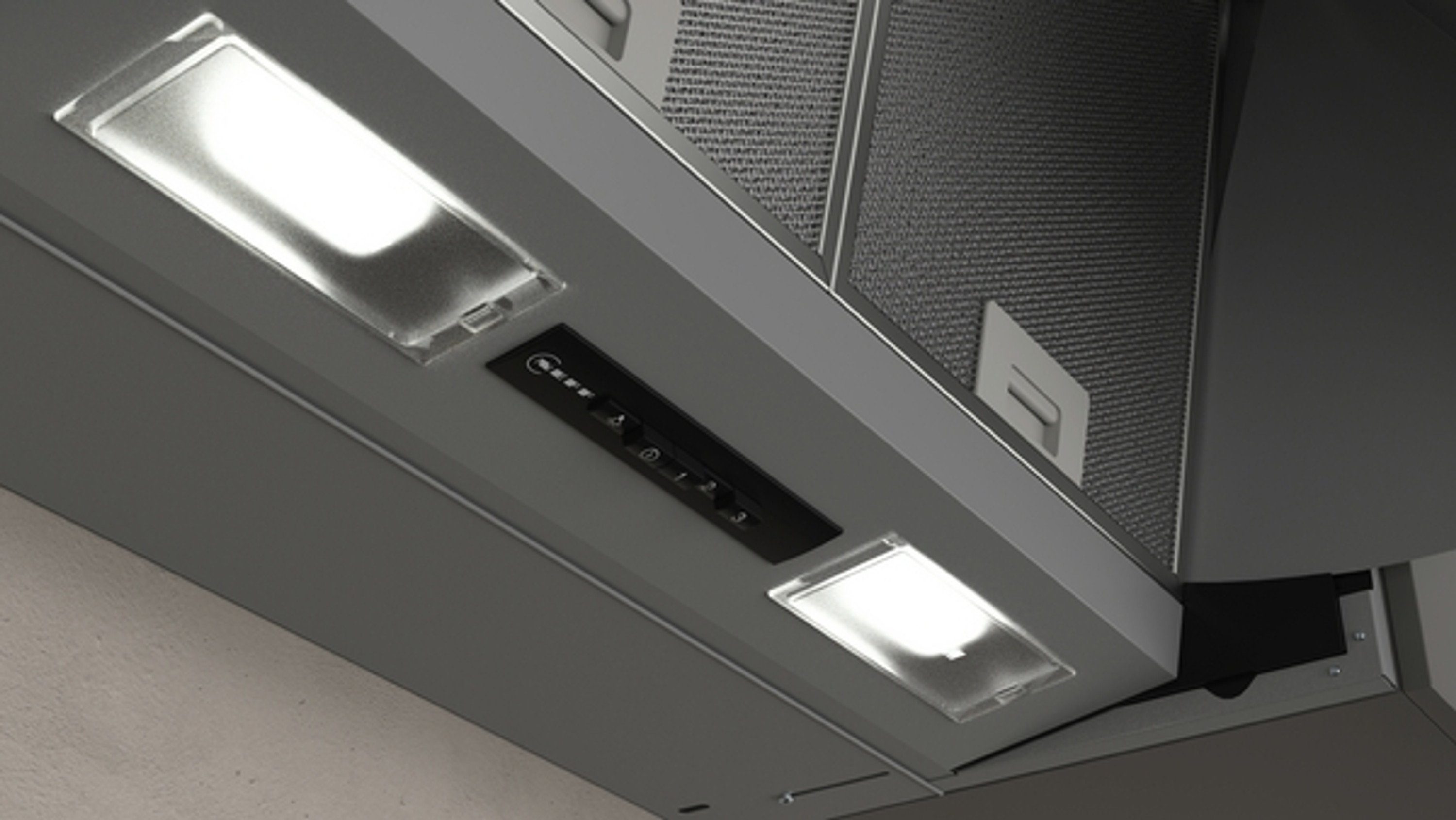 NEFF Zwischenbauhaube D64MAC1X0 Serie N 30 D64MAC1X0, 60 cm, Abluft, Umluft, Silber