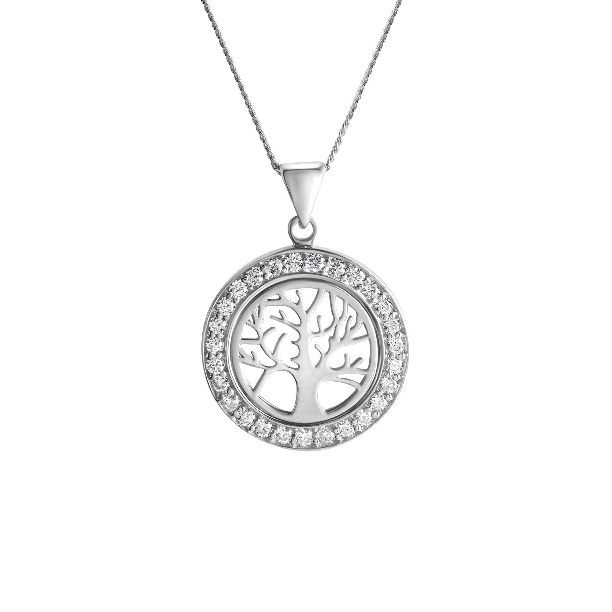 Kette mit Anhänger 925-Sterling Silber rhodiniert