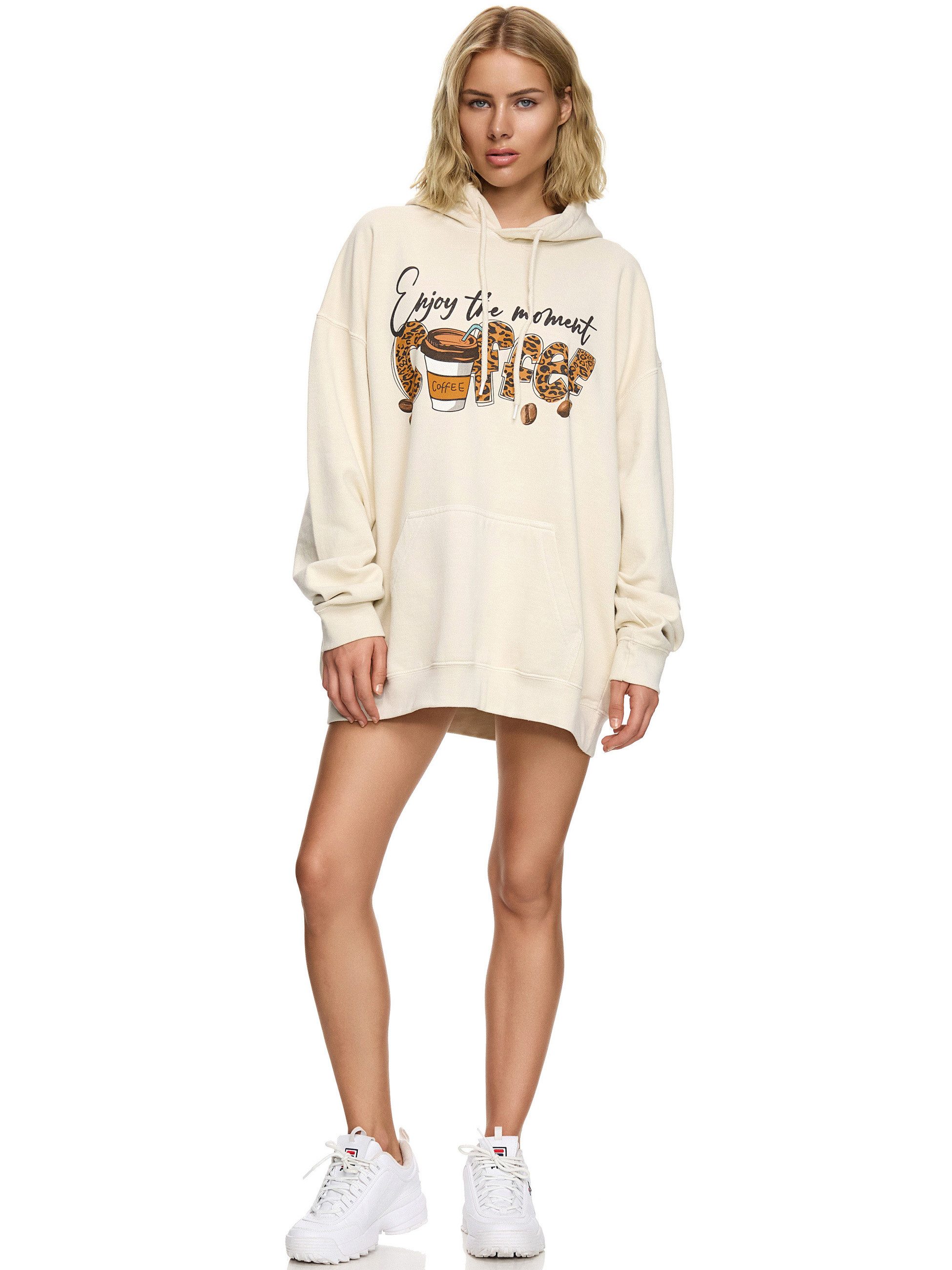 Worldclassca Hoodie Worldclassca Oversized Enjoy COFFEE Hoodie Kapuzenpullover Sweatshirt ENJOY THE MOMENT COFFEE
