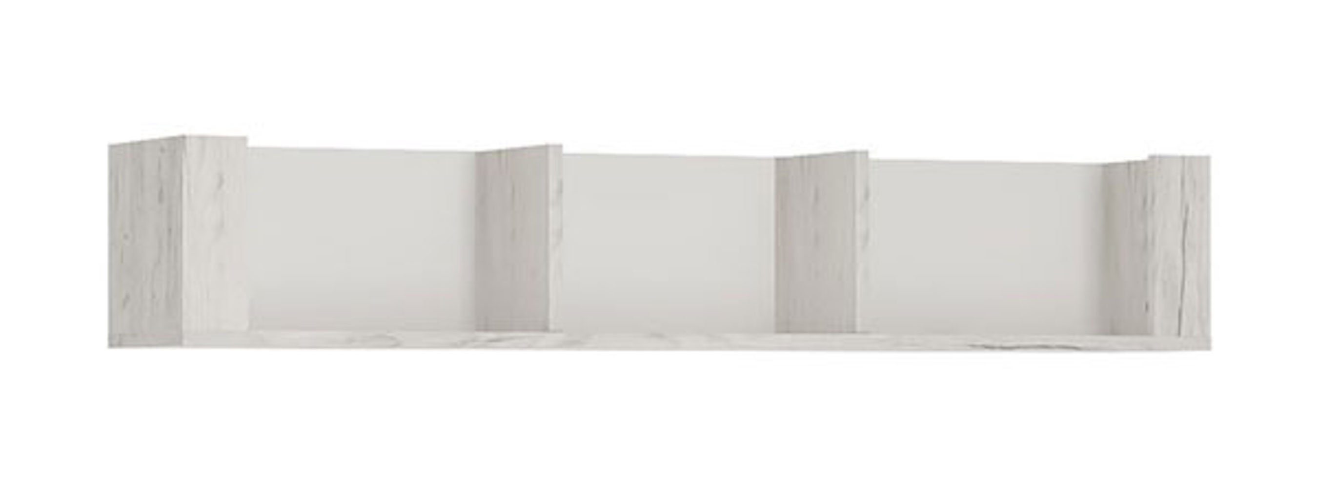 Feldmann-Wohnen Wandregal ANGEL, 118cm weißeiche mit 3 Fächern