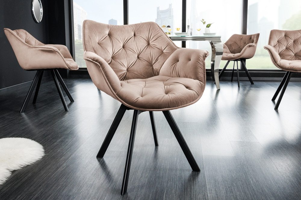 riess-ambiente Polsterstuhl THE DUTCH COMFORT greige günstig online kaufen