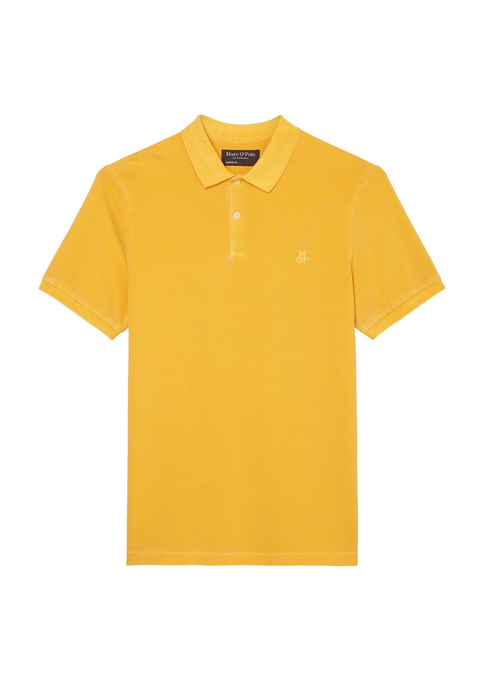 Marc O'Polo Poloshirt aus Organic Cotton-Stretch orange