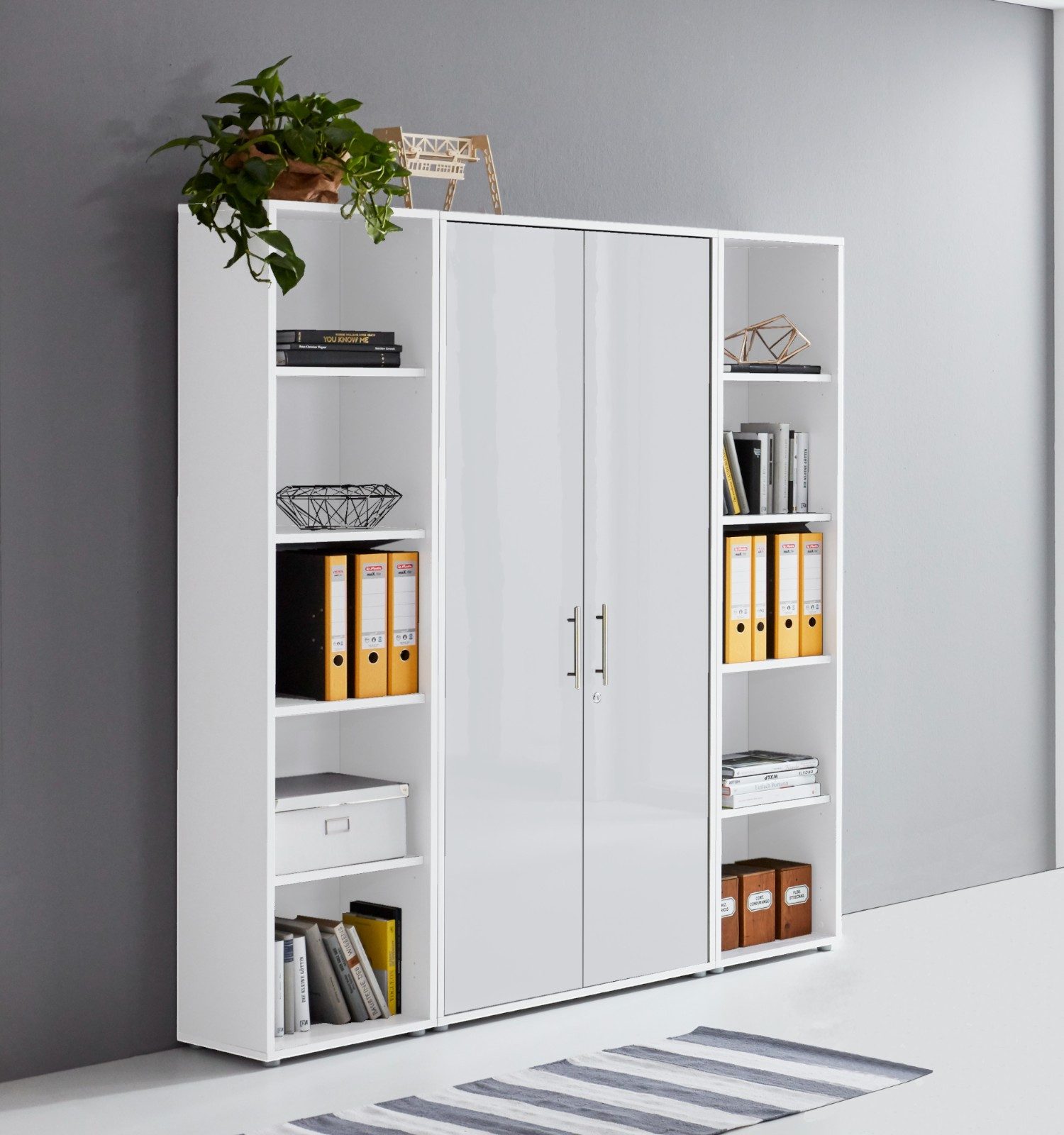 moebel-dich-auf Aktenschrank OFFICE EDITION (Set 3, abschließbar, Metallgri günstig online kaufen