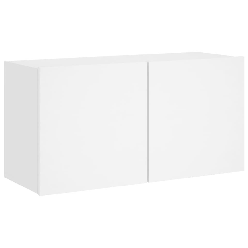 vidaXL TV-Schrank NA TV Schrank Hängeschrank Wandschrank Lowboard Weiß 80x30x41 cm