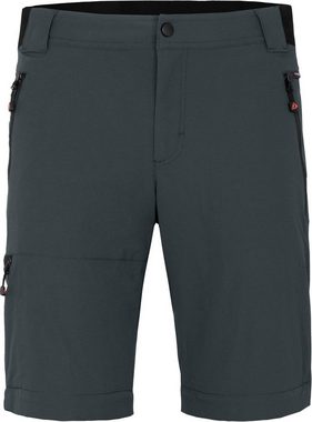 Bergson Zip-off-Hose ARRESÖ COMFORT Zipp Off Herren Wanderhose, leicht, strapazierfähig, Normalgrößen, dunkel grau