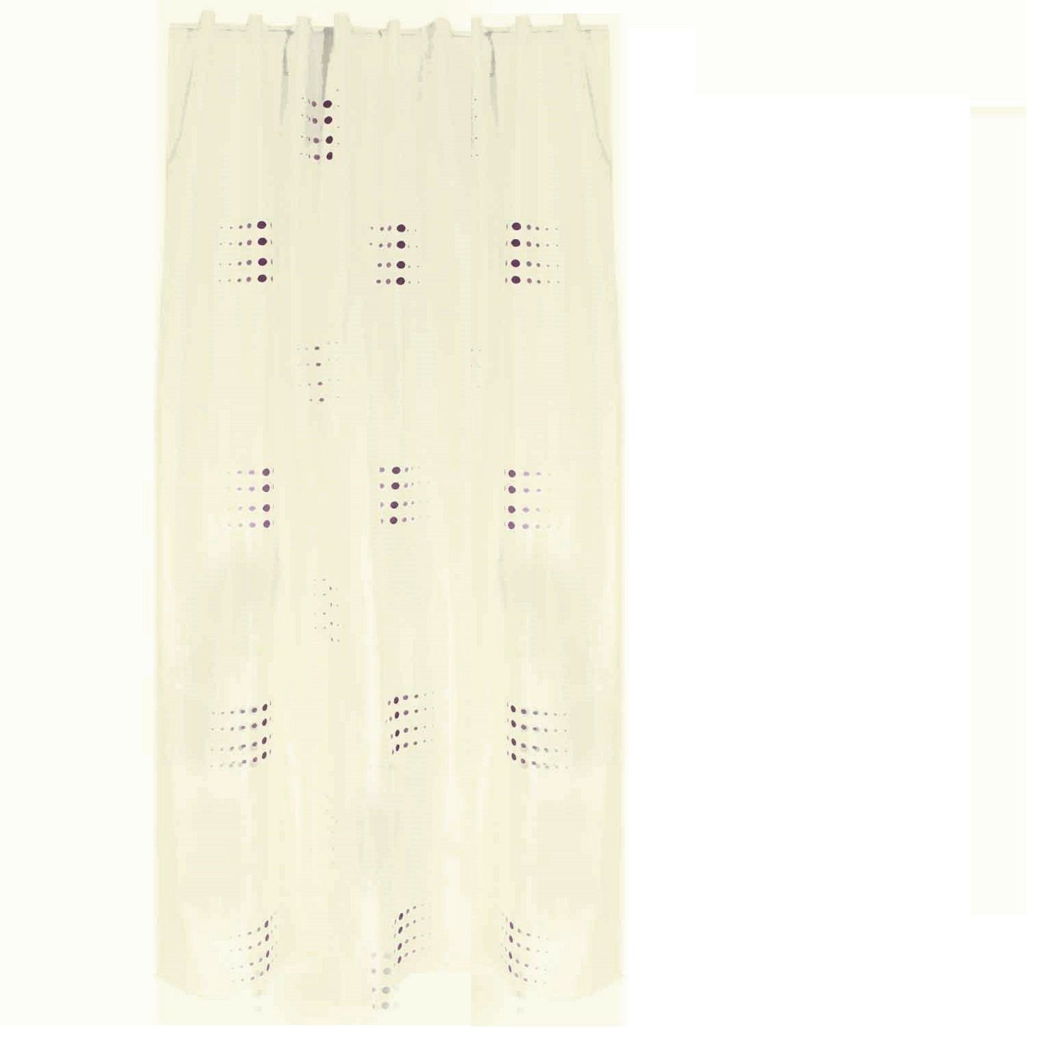 EXKLUSIV HEIMTEXTIL Vorhang Schlaufenschal mit verdeckten Schlaufen Montreal und Capri 140x245 cm (1 St), Schlaufen, halbtransparent, Beerenfarbige Punkte. Reduzierter Preis € 10,95. Unverbindliche Preisempfehlung € 22,99