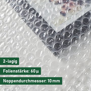 BB-Verpackungen Schutzfolie Luftpolsterfolie, (3-St), 2-lagig, 1,0 x 5 m, 60 my