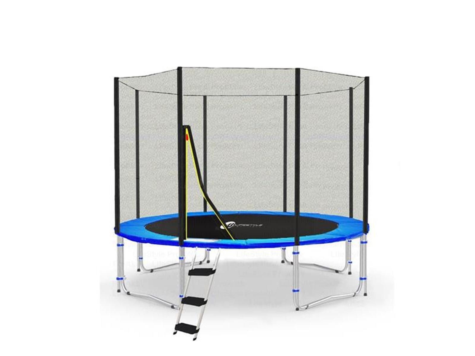 LifeStyle ProAktiv Gartentrampolin LifeStyle Classico Trampolin mit Netz außen - LS-C305-B - Ø 305cm -