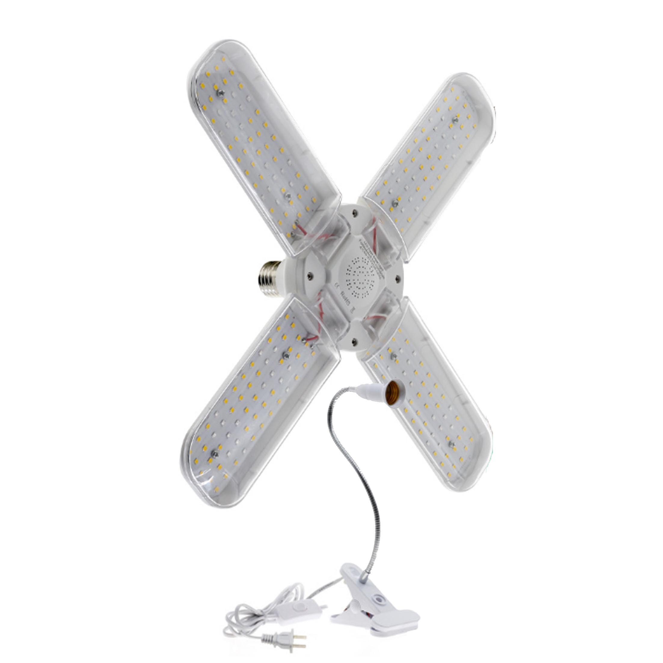 KINSI Pflanzenlampe LED Vollspektrum Pflanzenwachstumslicht, Gewächshaus-Fülllicht, Clip-Licht, LED fest integriert, Pendelleuchten, Clip Lights, Zimmerpflanzen UV Plant Grow Lights