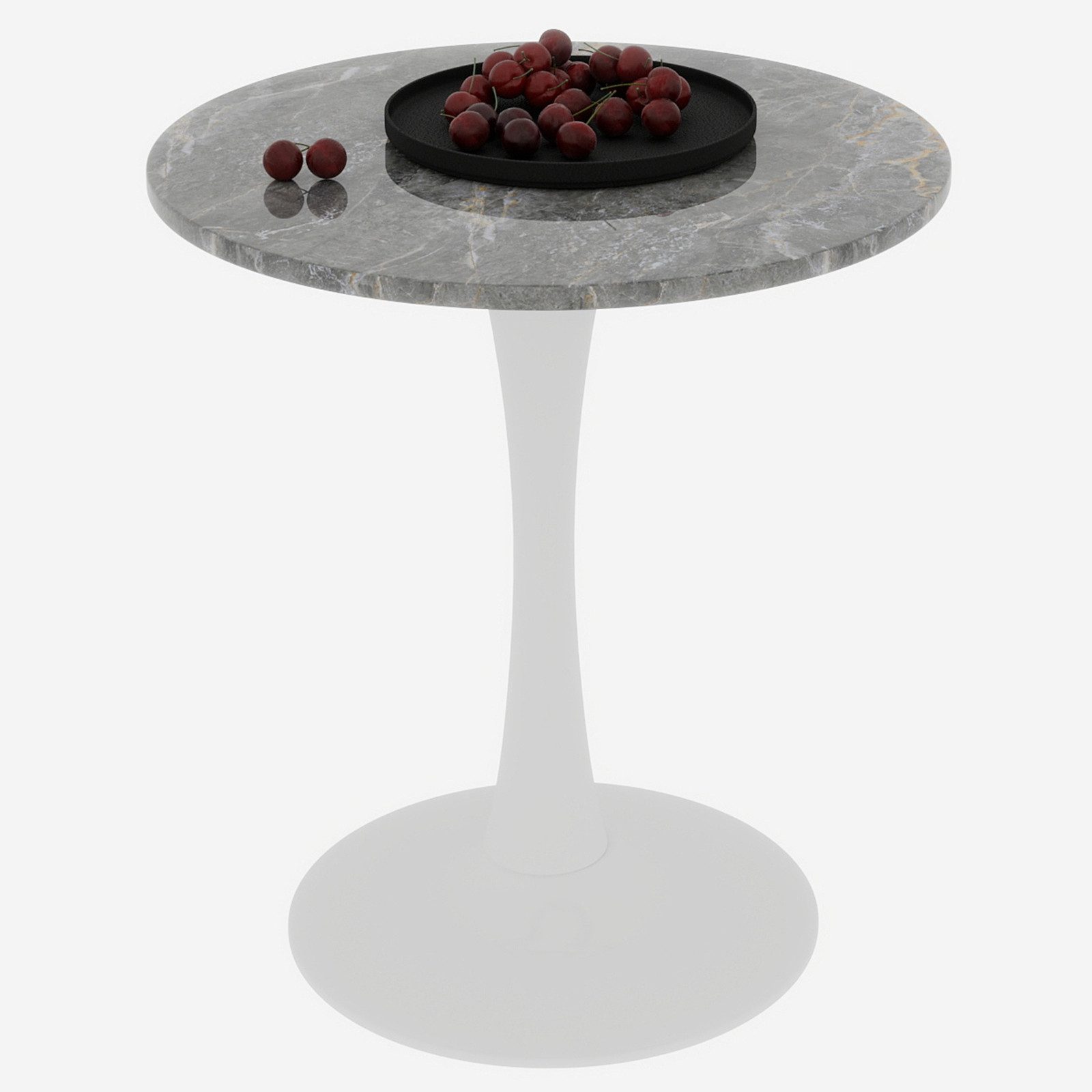 OKWISH Schreibtisch mit Mid-Century-Modern-Stil (im Mid-Century-Modern-Stil, geeignet als Esstisch für 2–4 Personen., 1-St., 70×72cm)