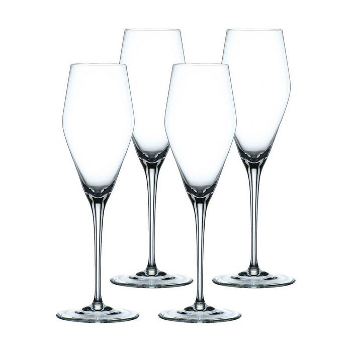 Nachtmann Champagnerglas ViNova Champagnergläser 280 ml 4er Set Kristallglas
