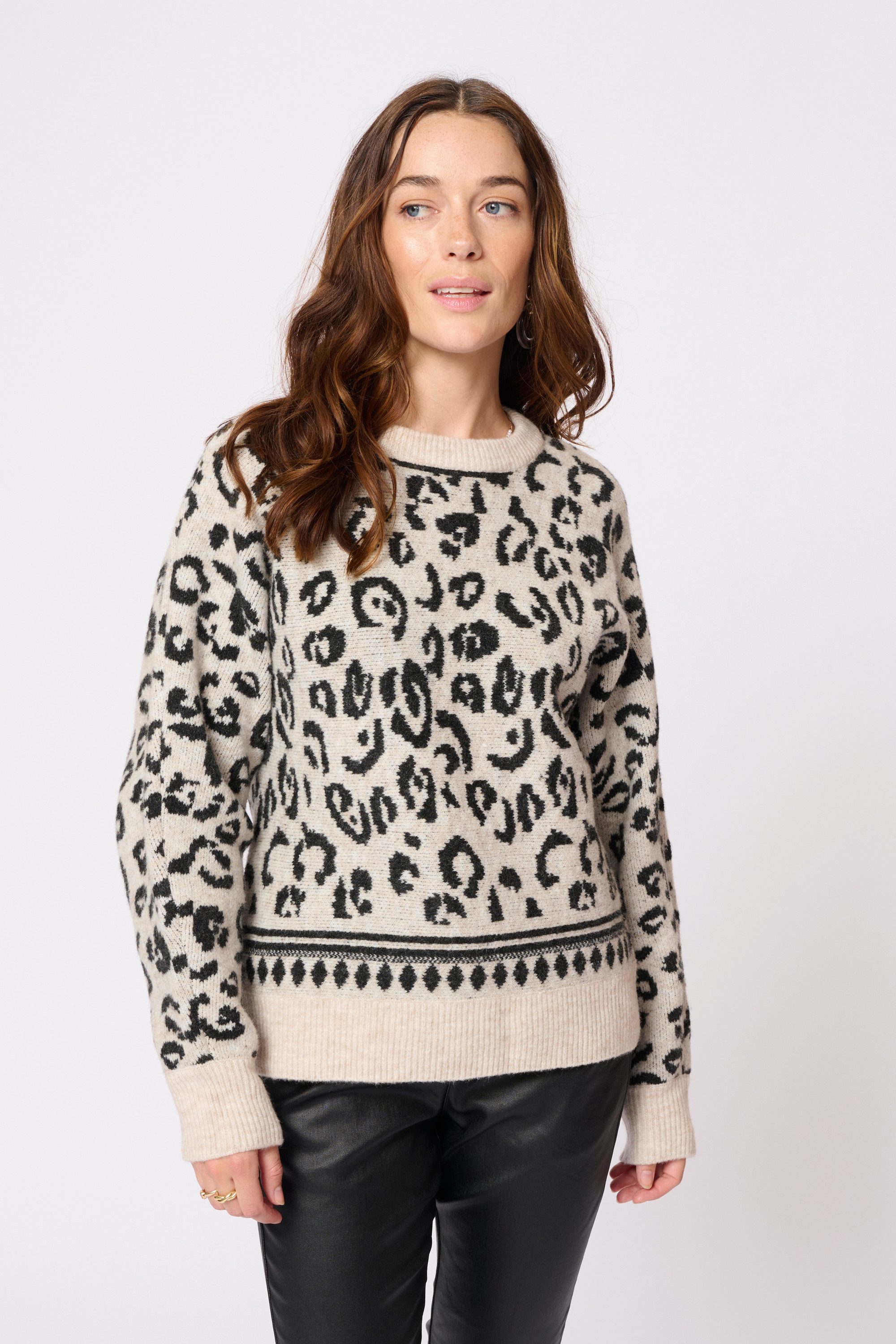 Cream Strickpullover Strickpullover CRRuni