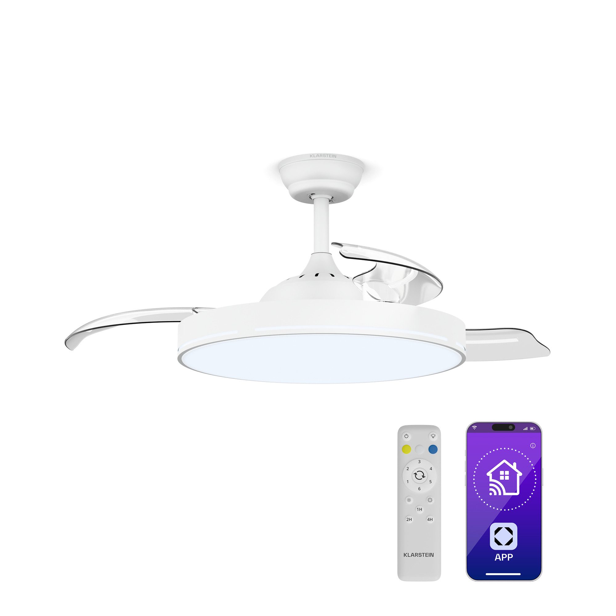 Klarstein Bodenventilator AirFold Smart Deckenventilator, Deckenventilatore günstig online kaufen
