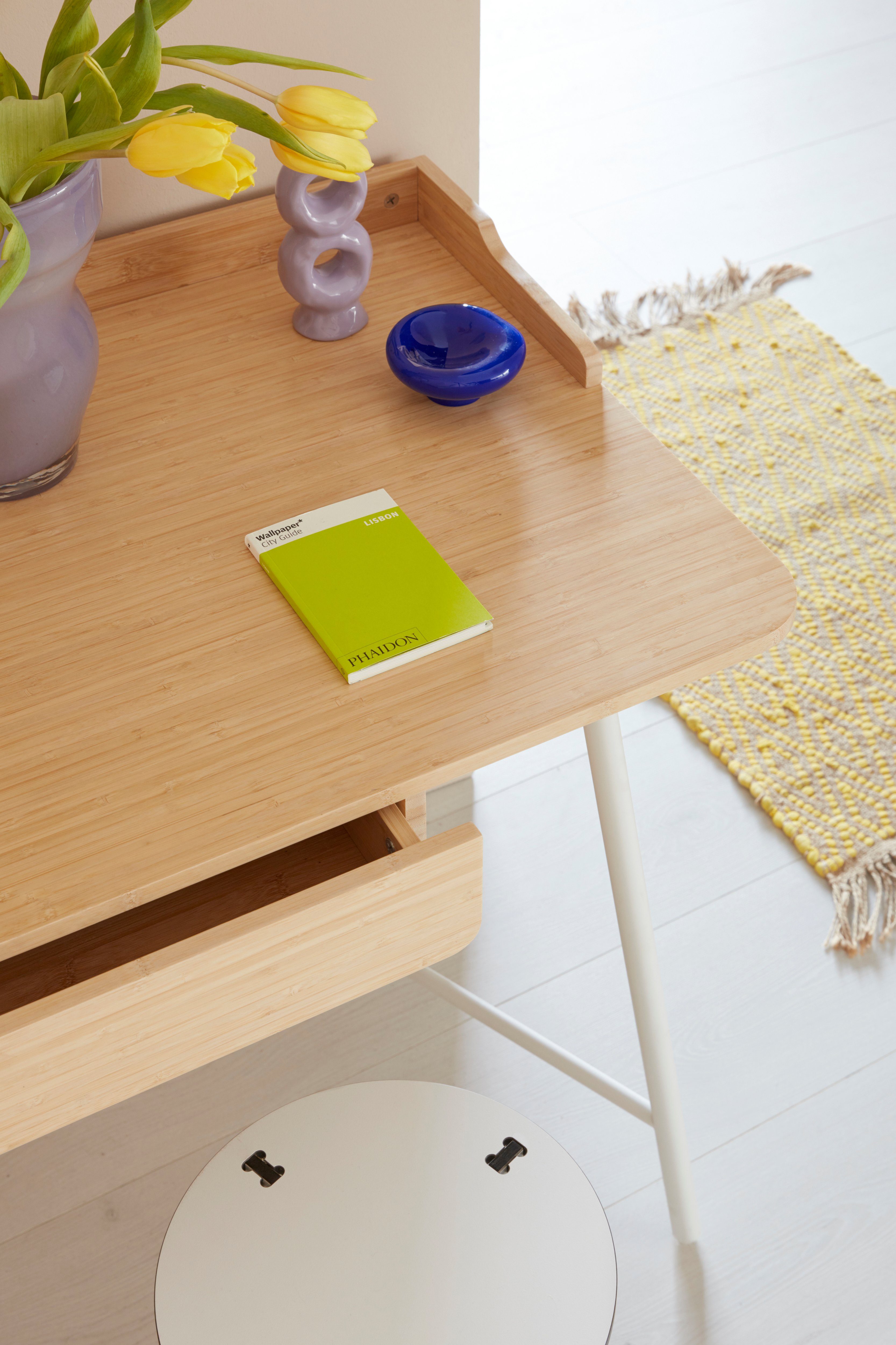 Schreibtisch Bambus nachhaltig by Tischplatte Home Sanja, Lena Gercke mit LeGer