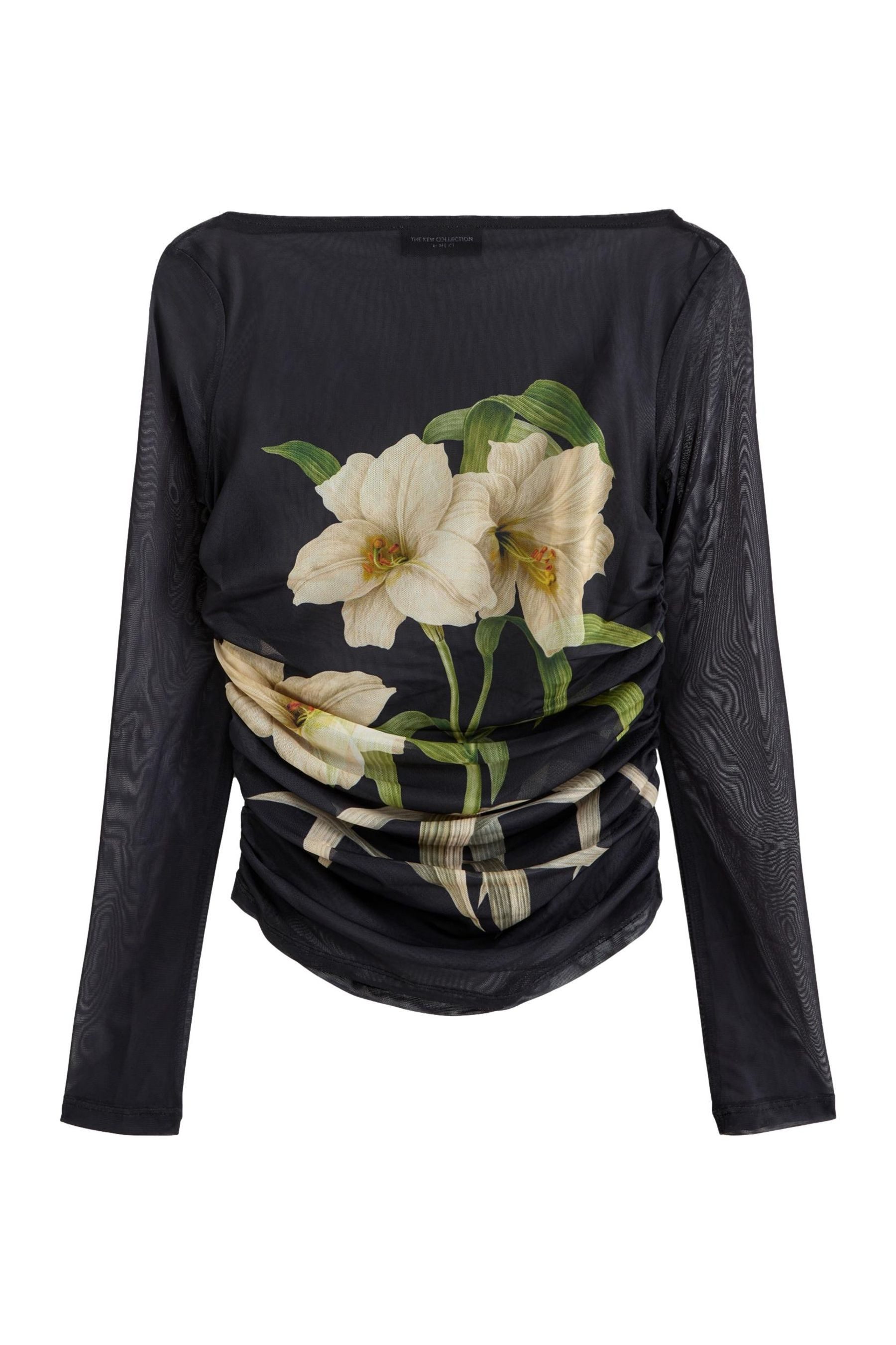 Next Langarmshirt Kew Collection Gerafftes Langarmoberteil günstig online kaufen