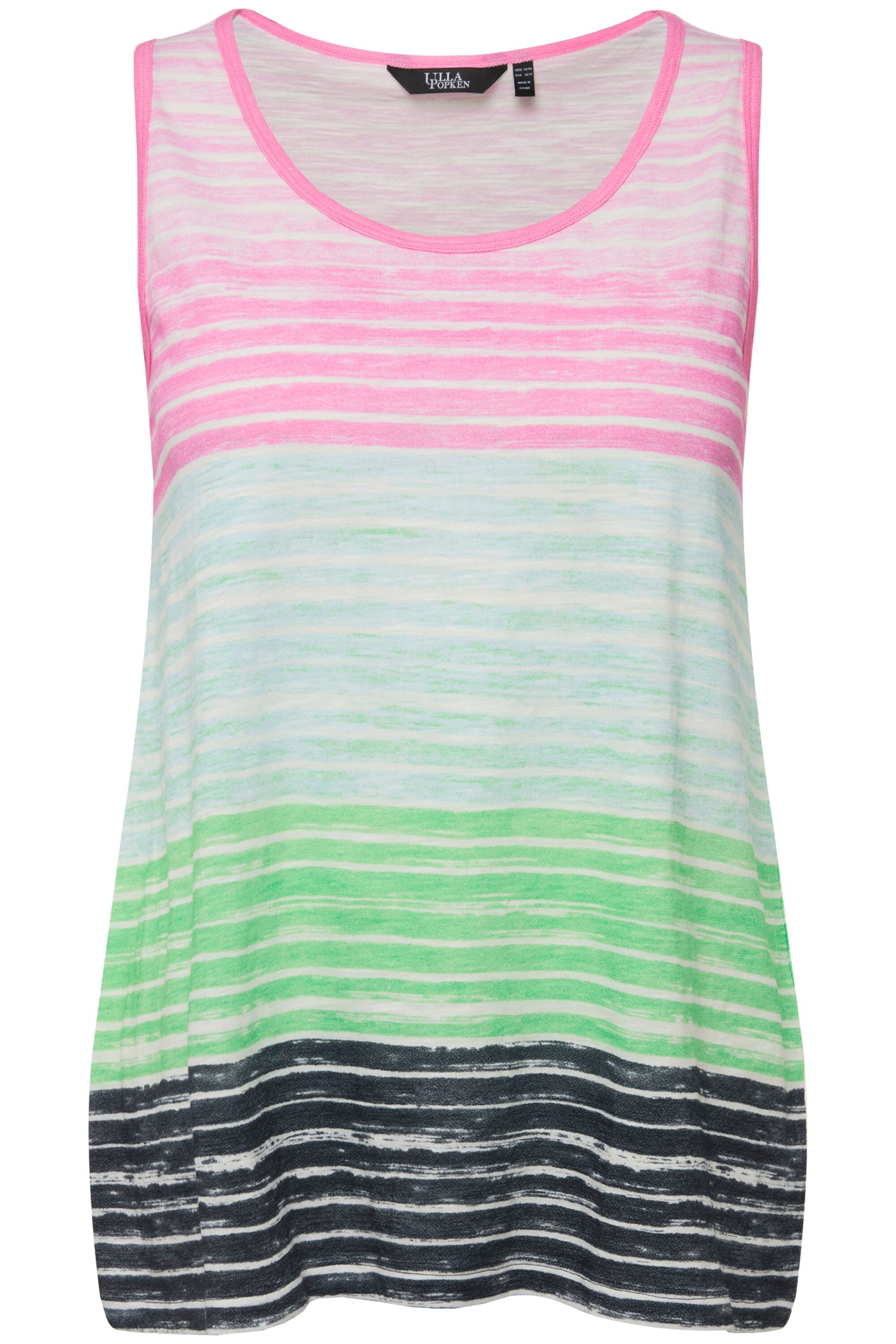 Ulla Popken Longtop Top Streifen-Verlauf A-Linie günstig online kaufen