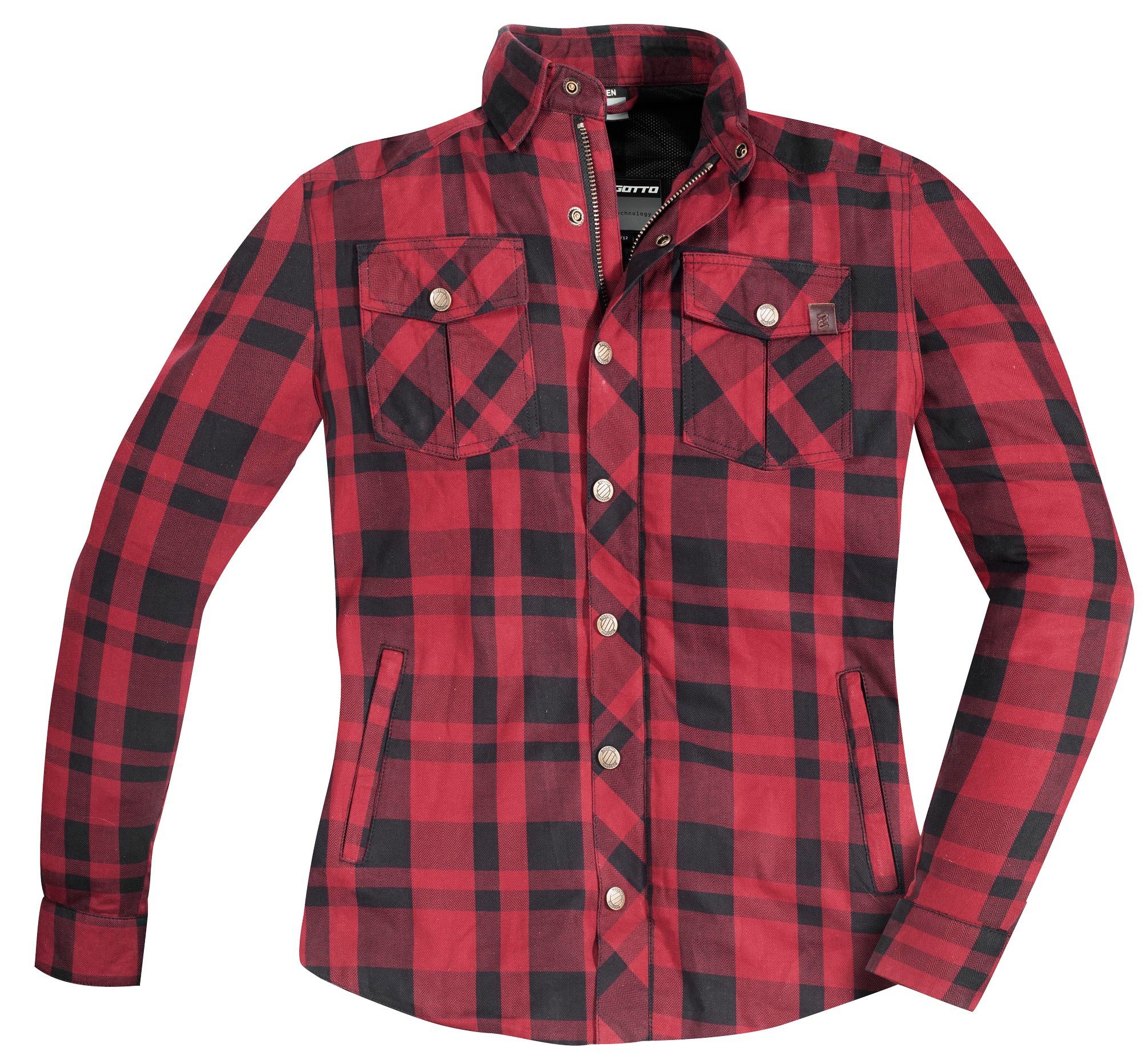 Bogotto Motorradjacke Forgewood Motorrad Hemd protektoren weitenverstellbar