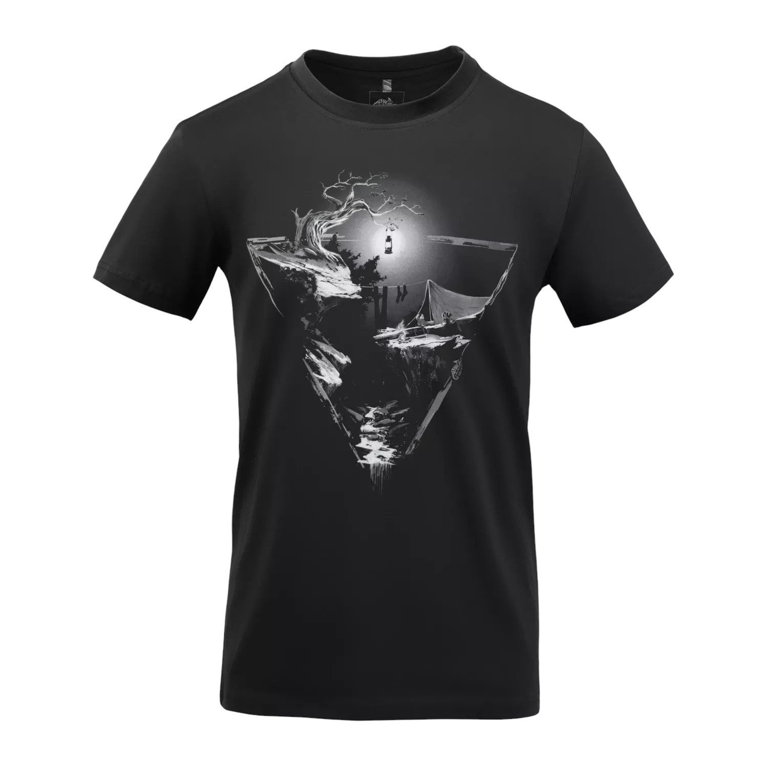 Helikon-Tex T-Shirt Helikon-Tex T-Shirt, Night Valley, Baumwolle, Kurzarm, schwarz (1-tlg) 100% Baumwolle