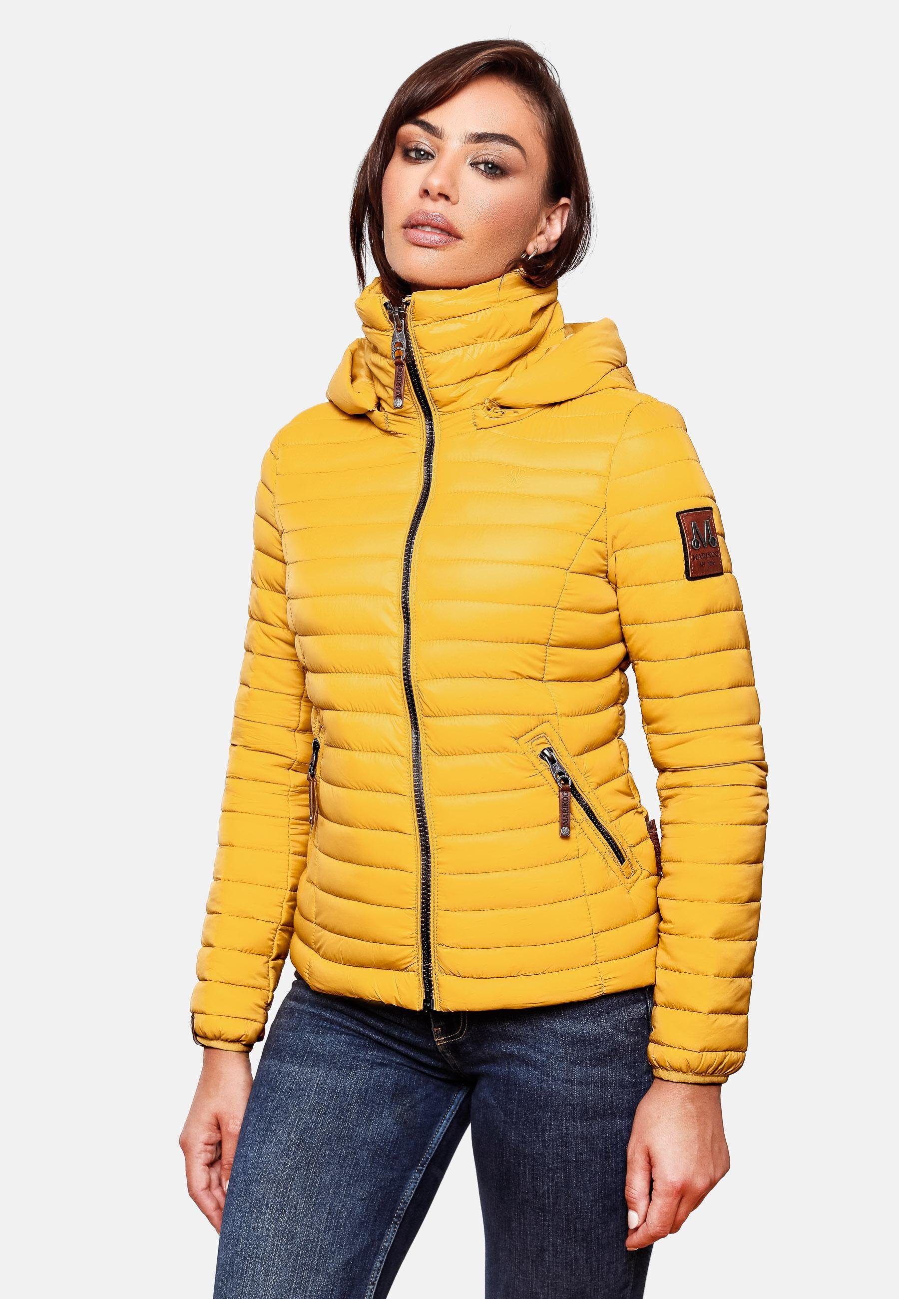 Marikoo Steppjacke Löwenbaby stylische Übergangsjacke mit abnehmbarer Kapuze – Bild 5 von 5