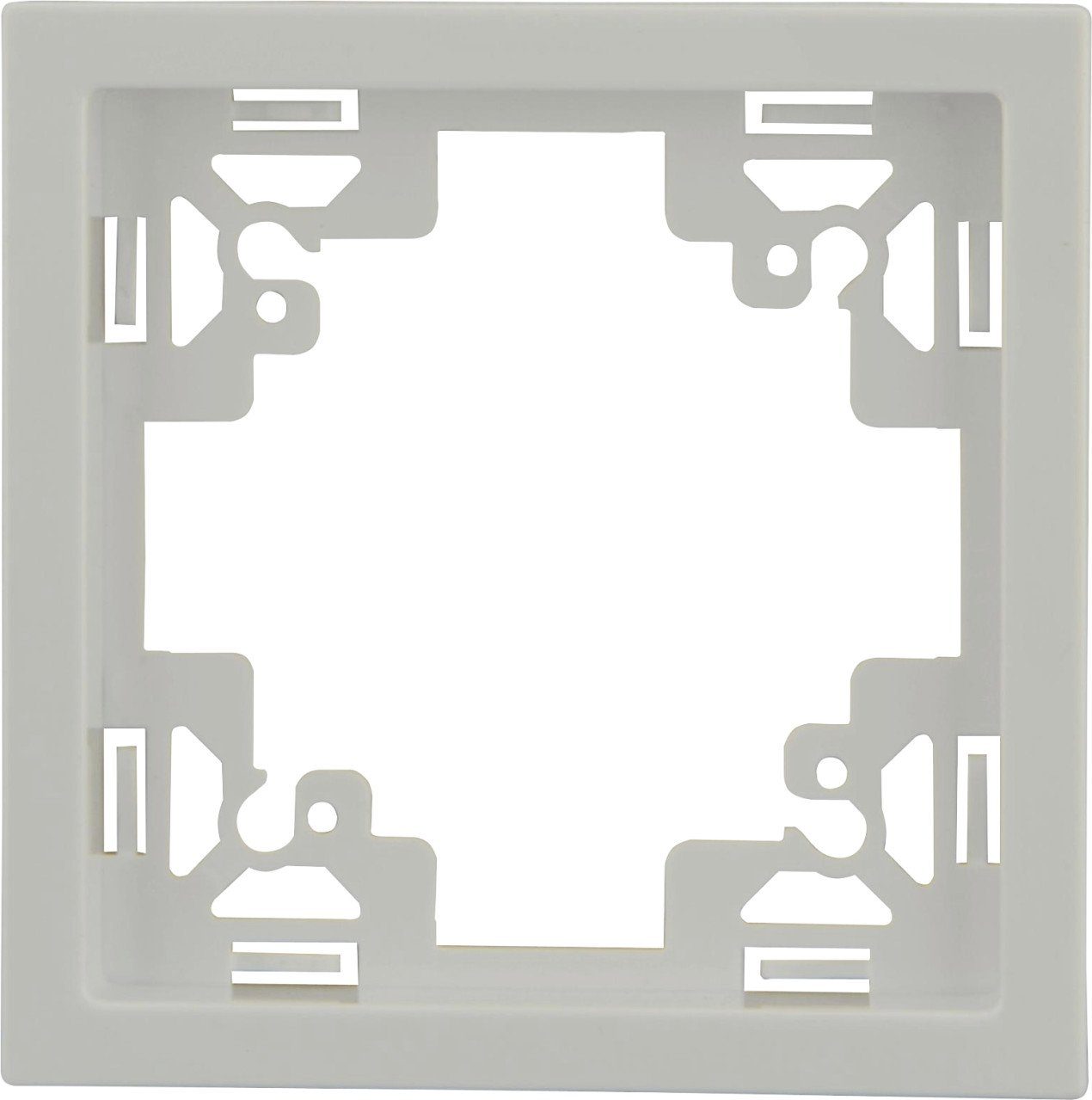 UNITEC Lichtschalter Unitec Abdeckrahmen 1-fach ultraweiß, Serie Sao